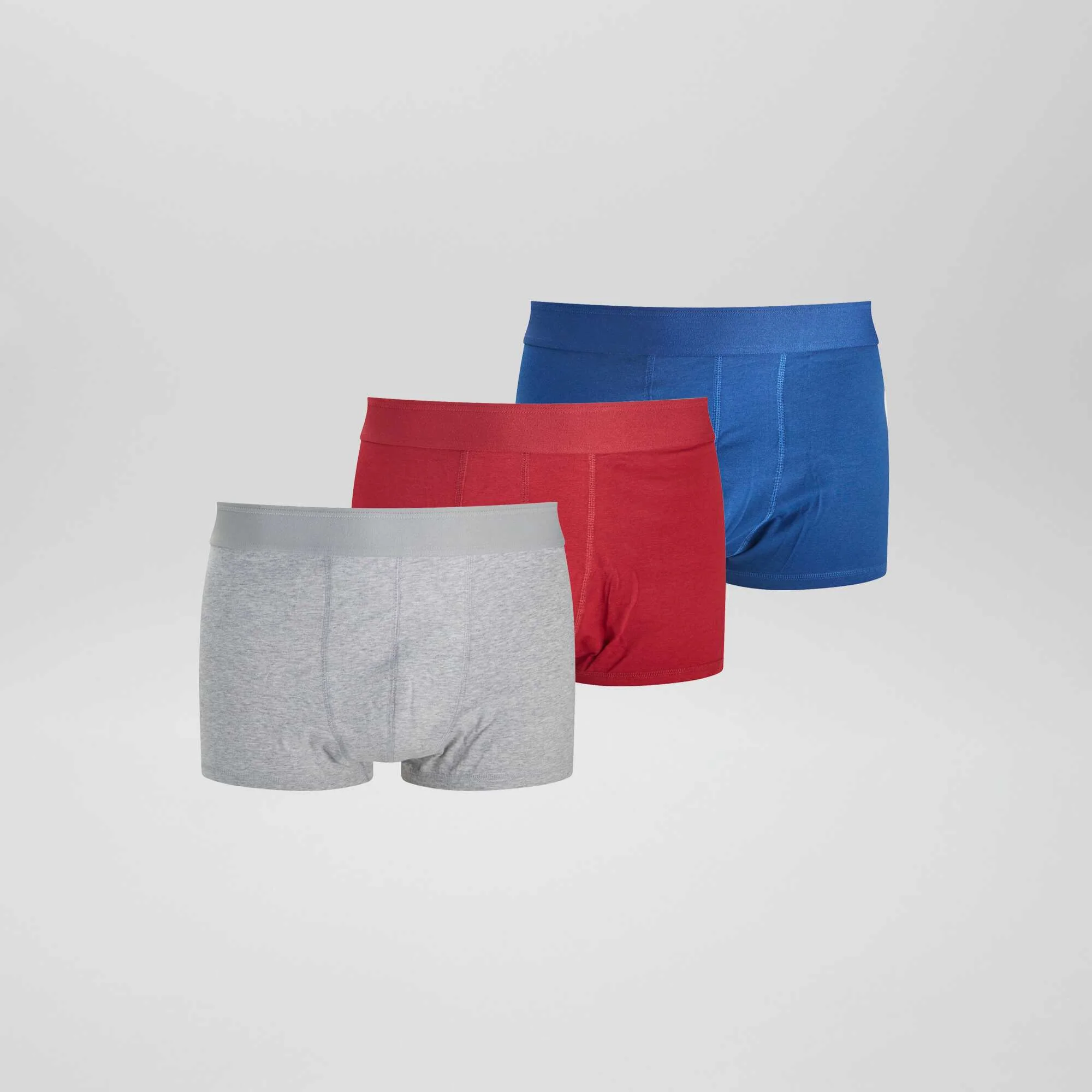 Pack of 3 pairs of plus size eco-design boxer shorts RED