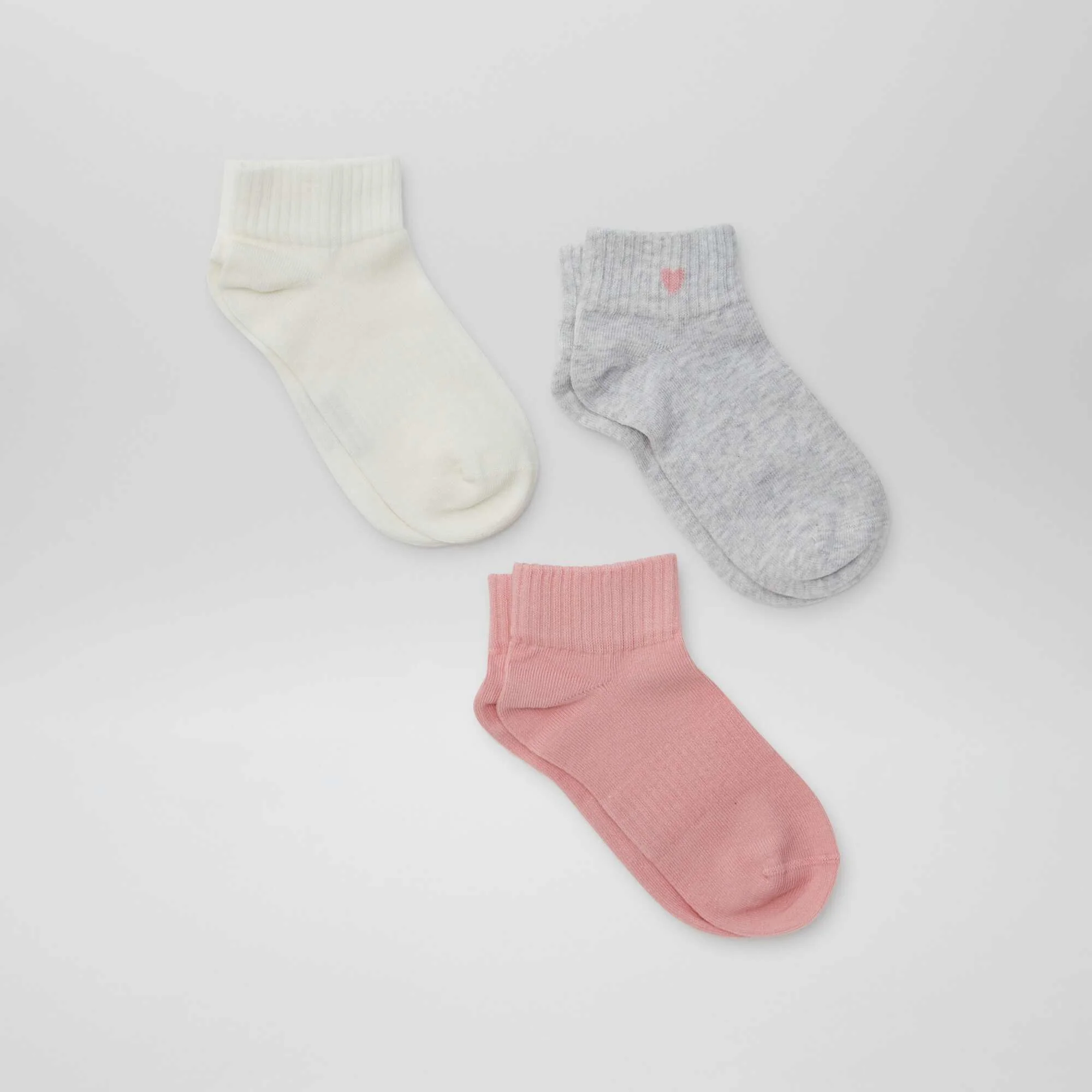 Pack of 3 pairs of sports socks PINK - Image 2