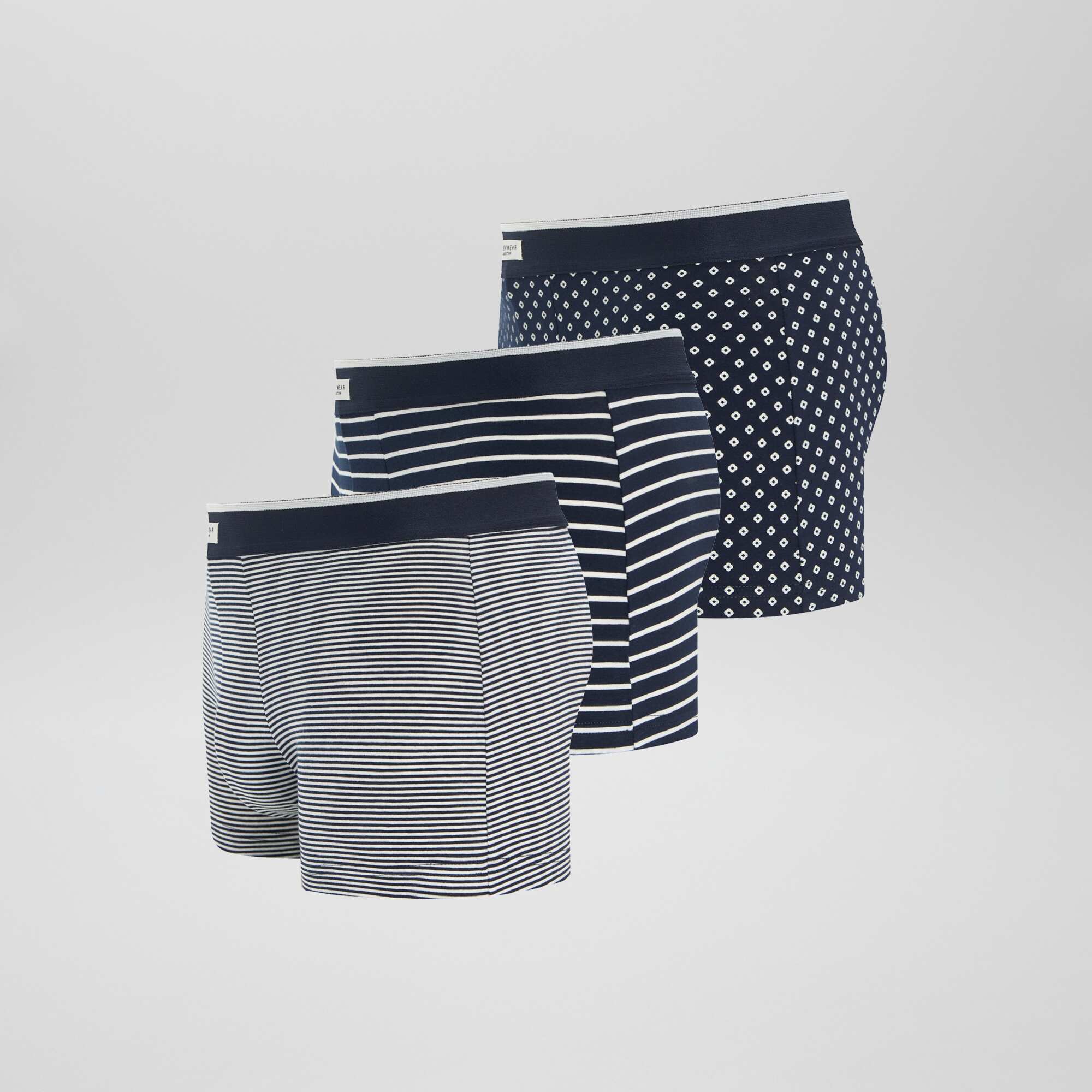 Pack of 3 pairs of stretch boxer shorts BLUE - Image 5