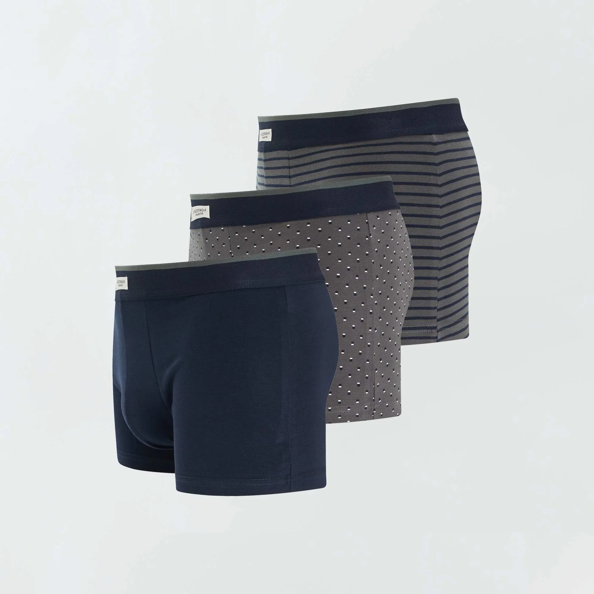Pack of 3 pairs of stretch boxer shorts GREEN - Image 5
