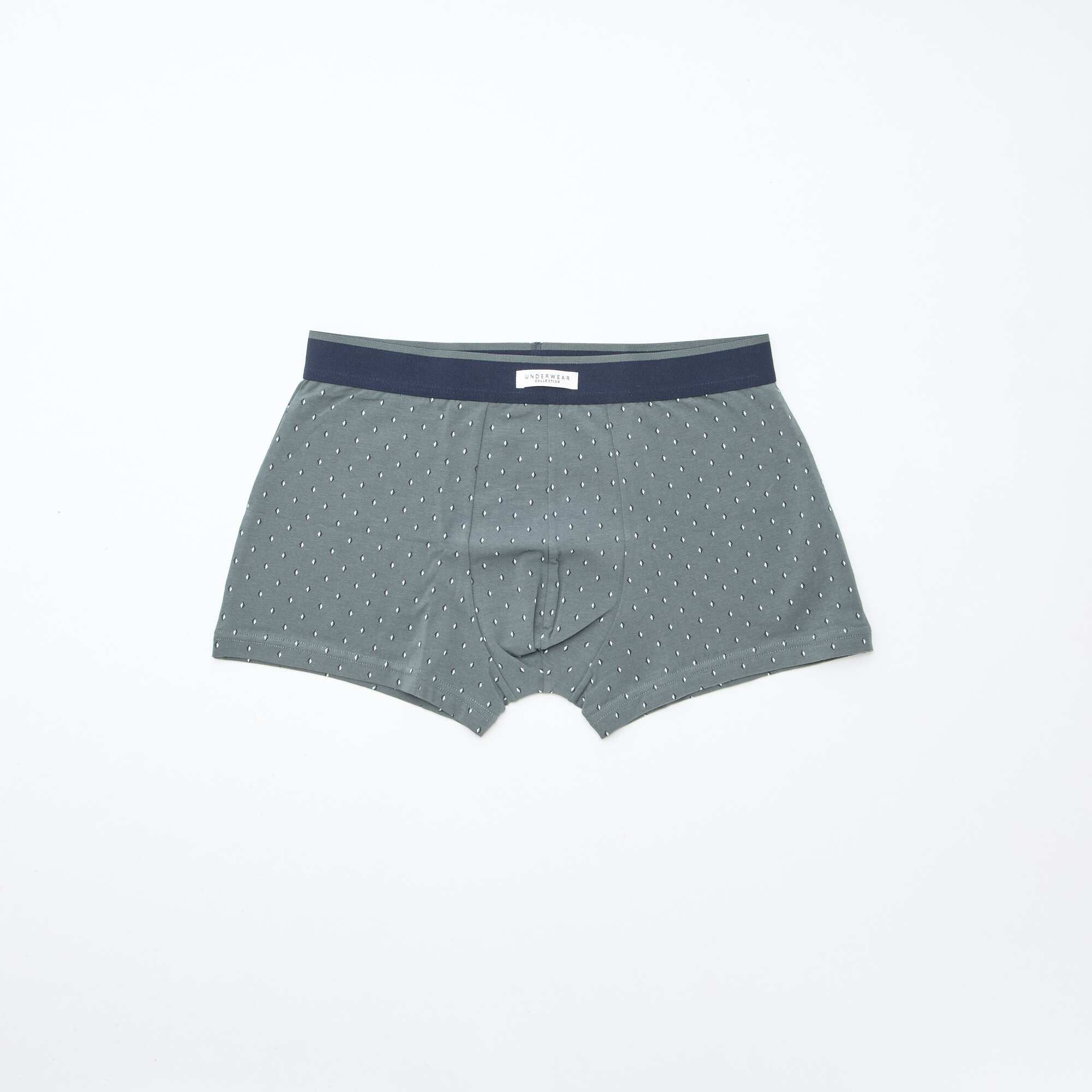 Pack of 3 pairs of stretch boxer shorts KHAKI - Image 2