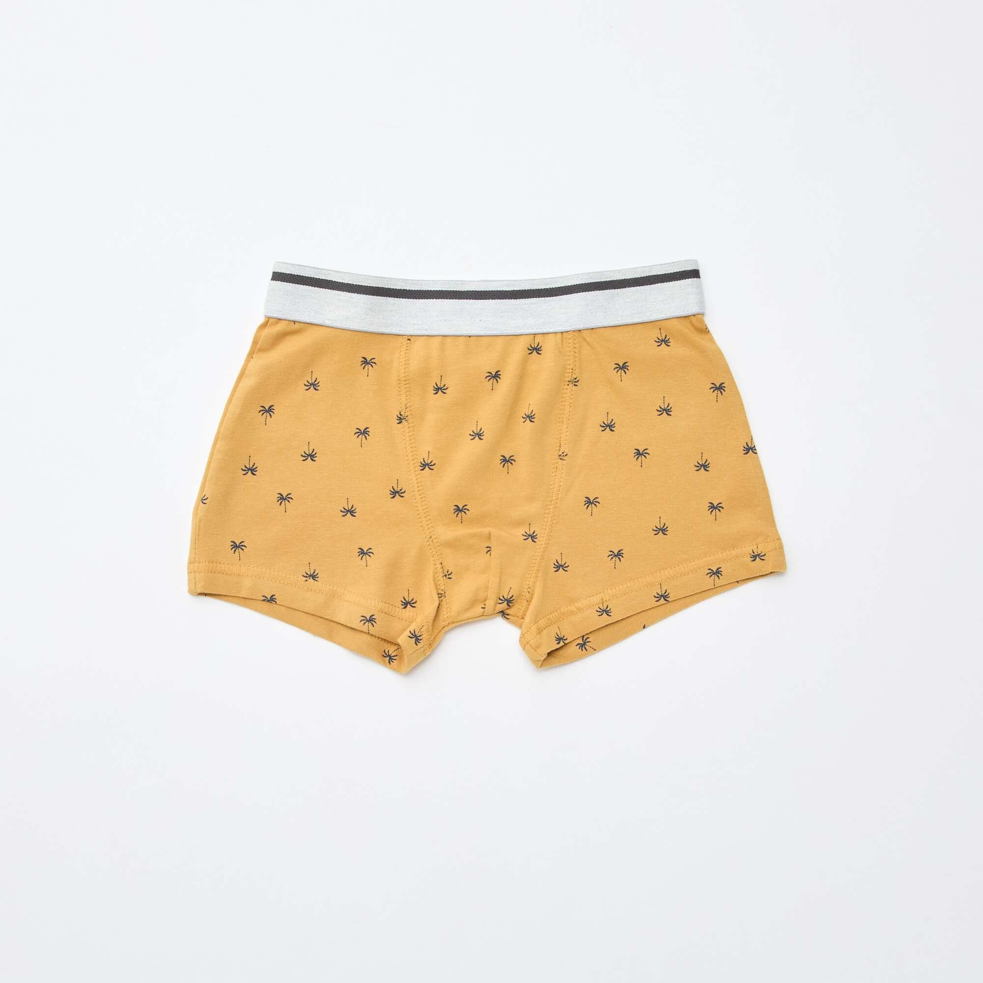 Pack of 3 pairs of stretch boxer shorts YELLOW - Image 4