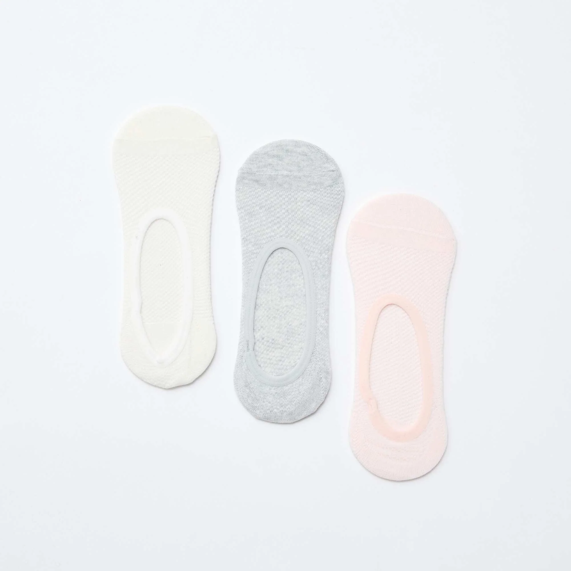 Pack of 3 pairs of trainer socks PURPLE - Image 2