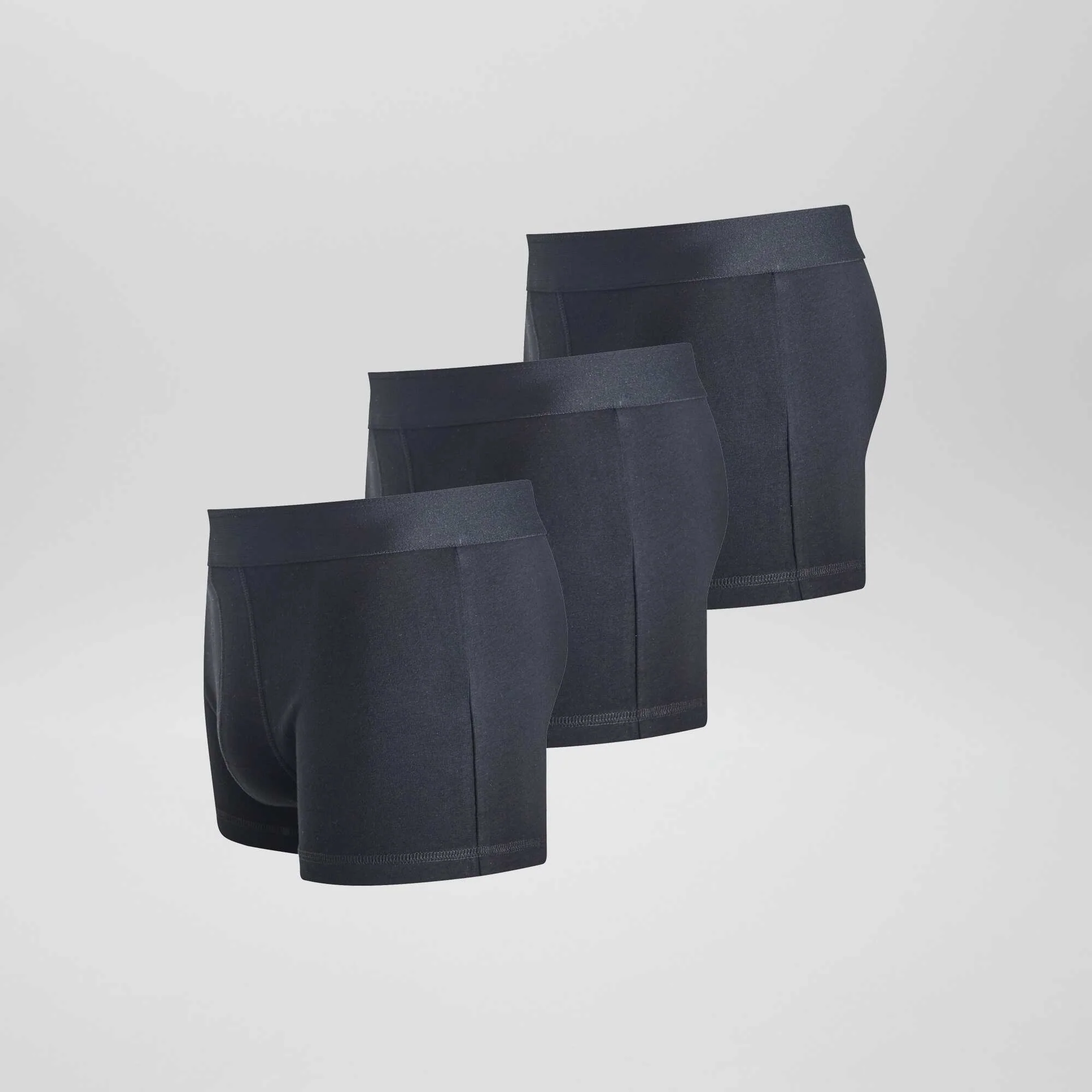 Pack of 3 plain boxers Black - Image 5