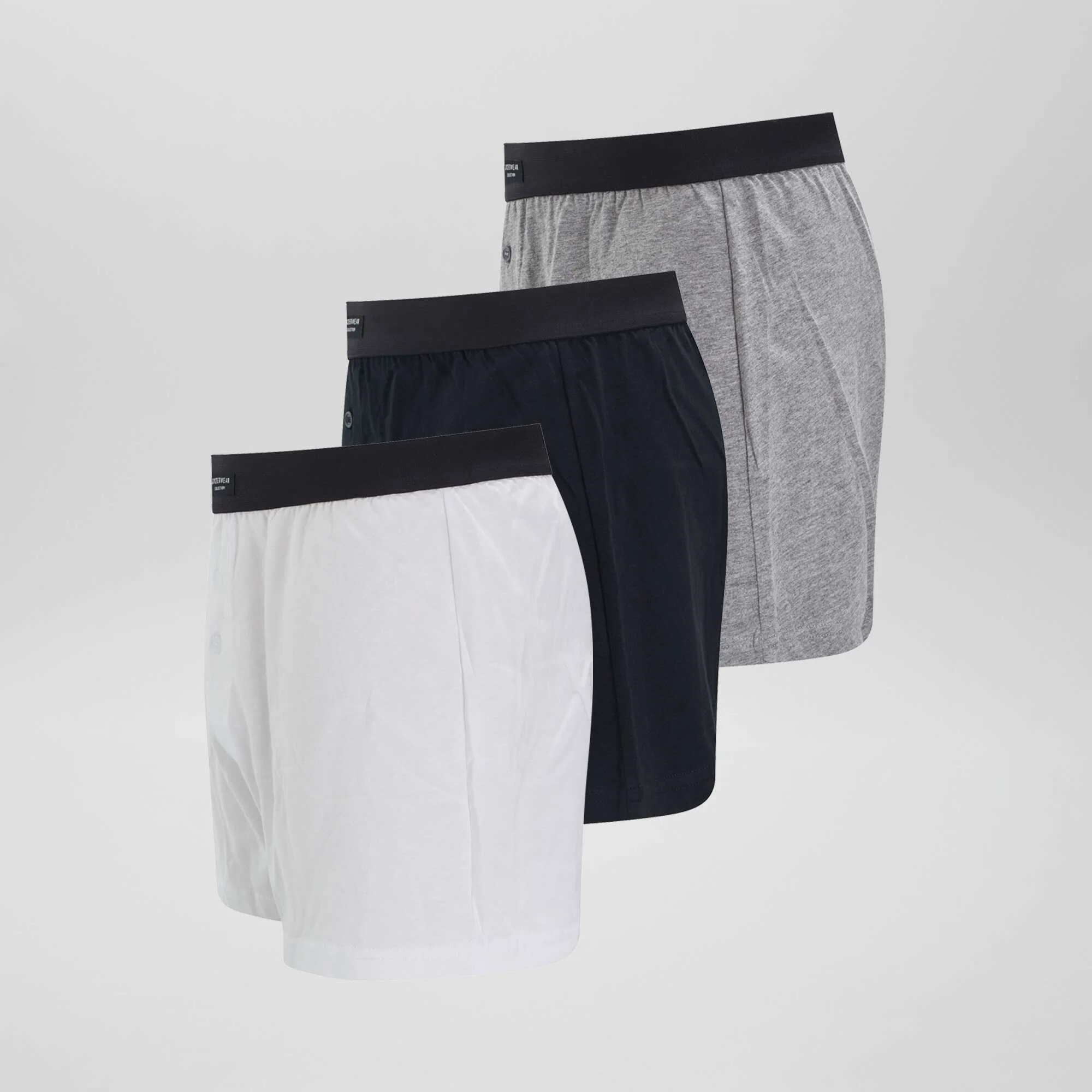 Pack of 3 plain boxers LOT_GREY - Image 5