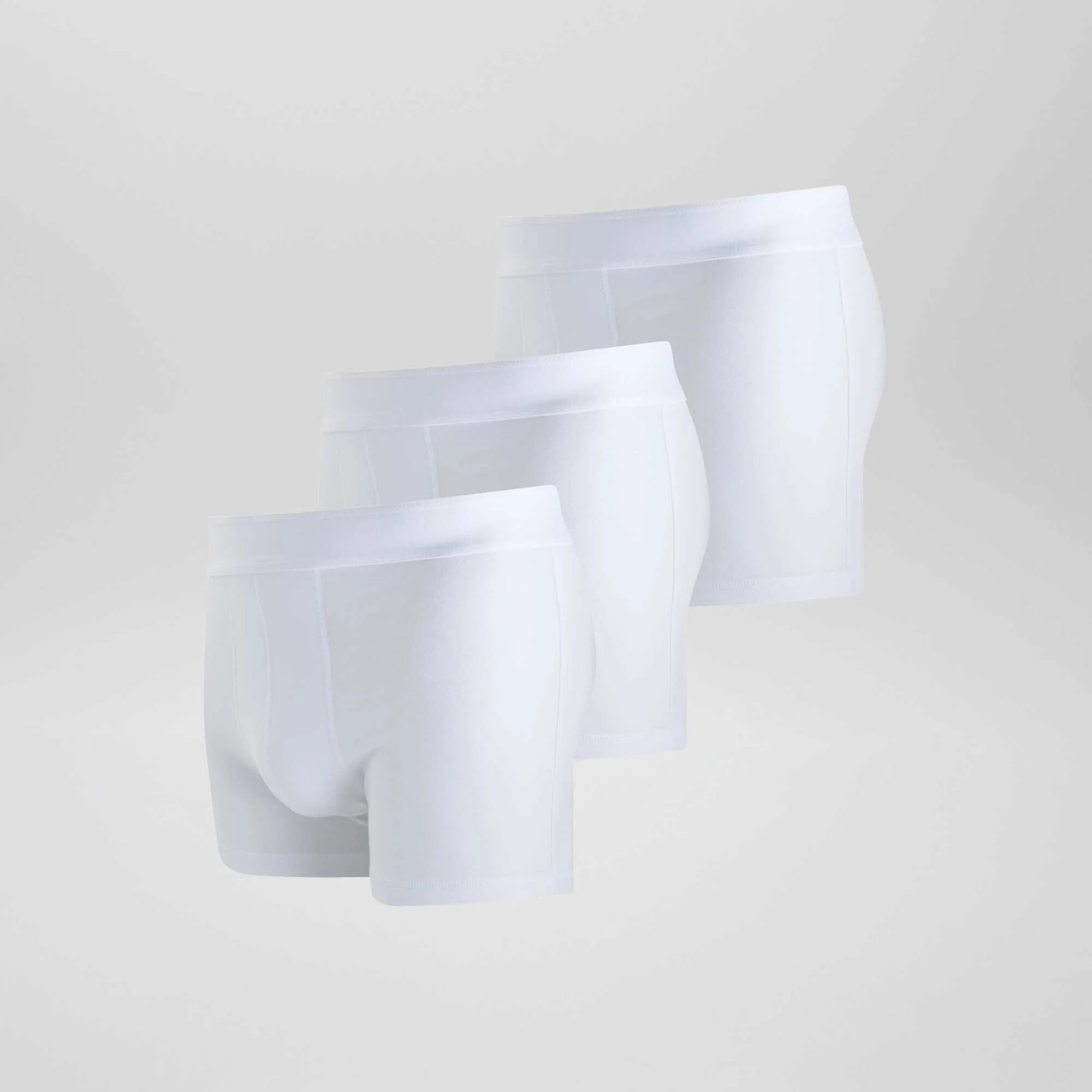 Pack of 3 plain boxers LOT_WHITE - Image 5
