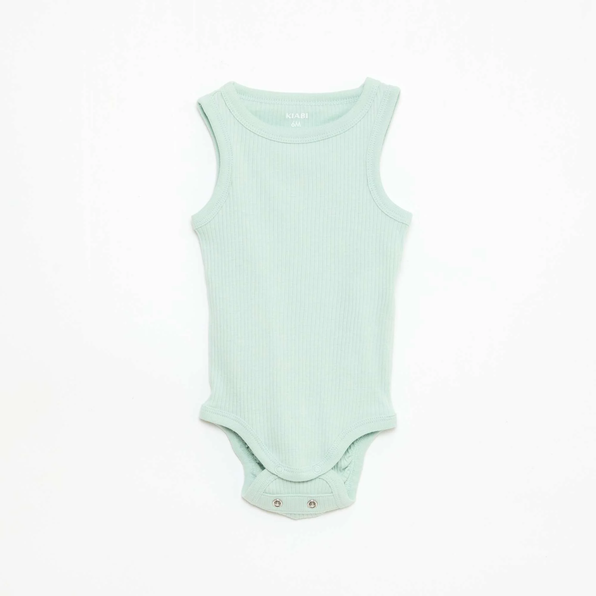 Pack of 3 plain grow-with-them strappy bodysuits YELLOW - Image 3