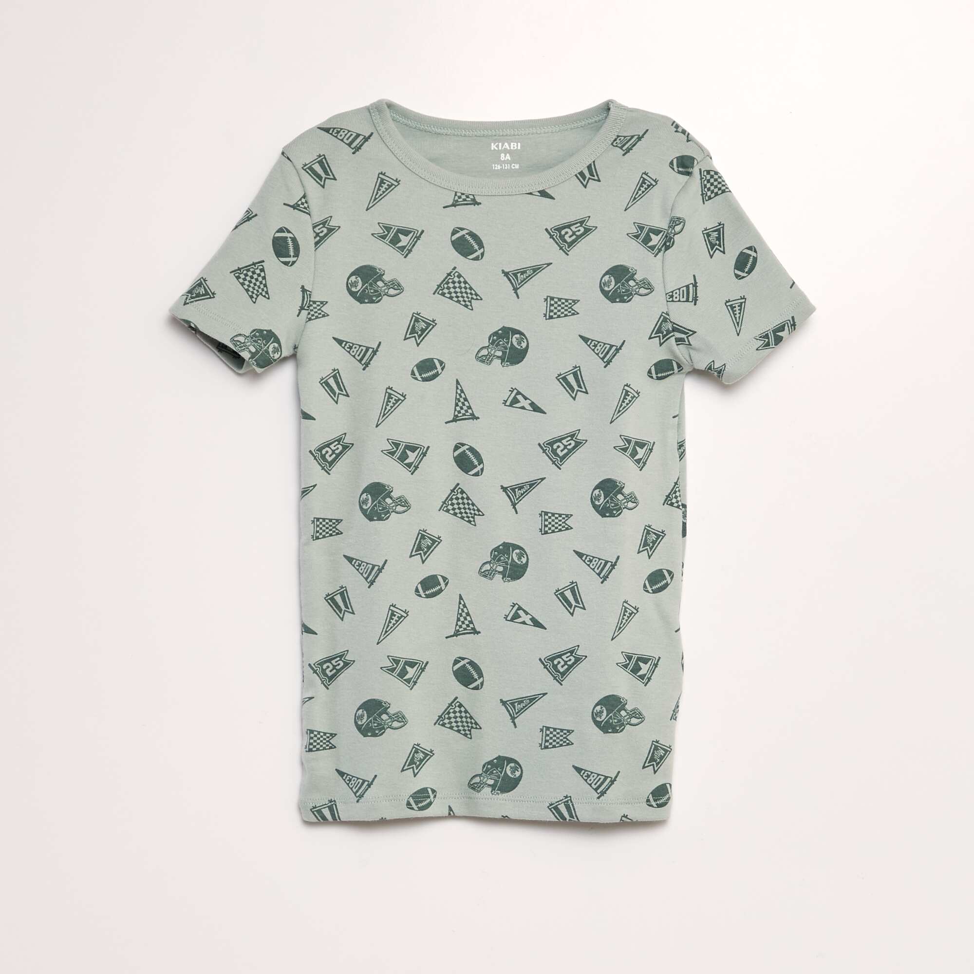 Pack of 3 short-sleeved vests GREEN - Image 3