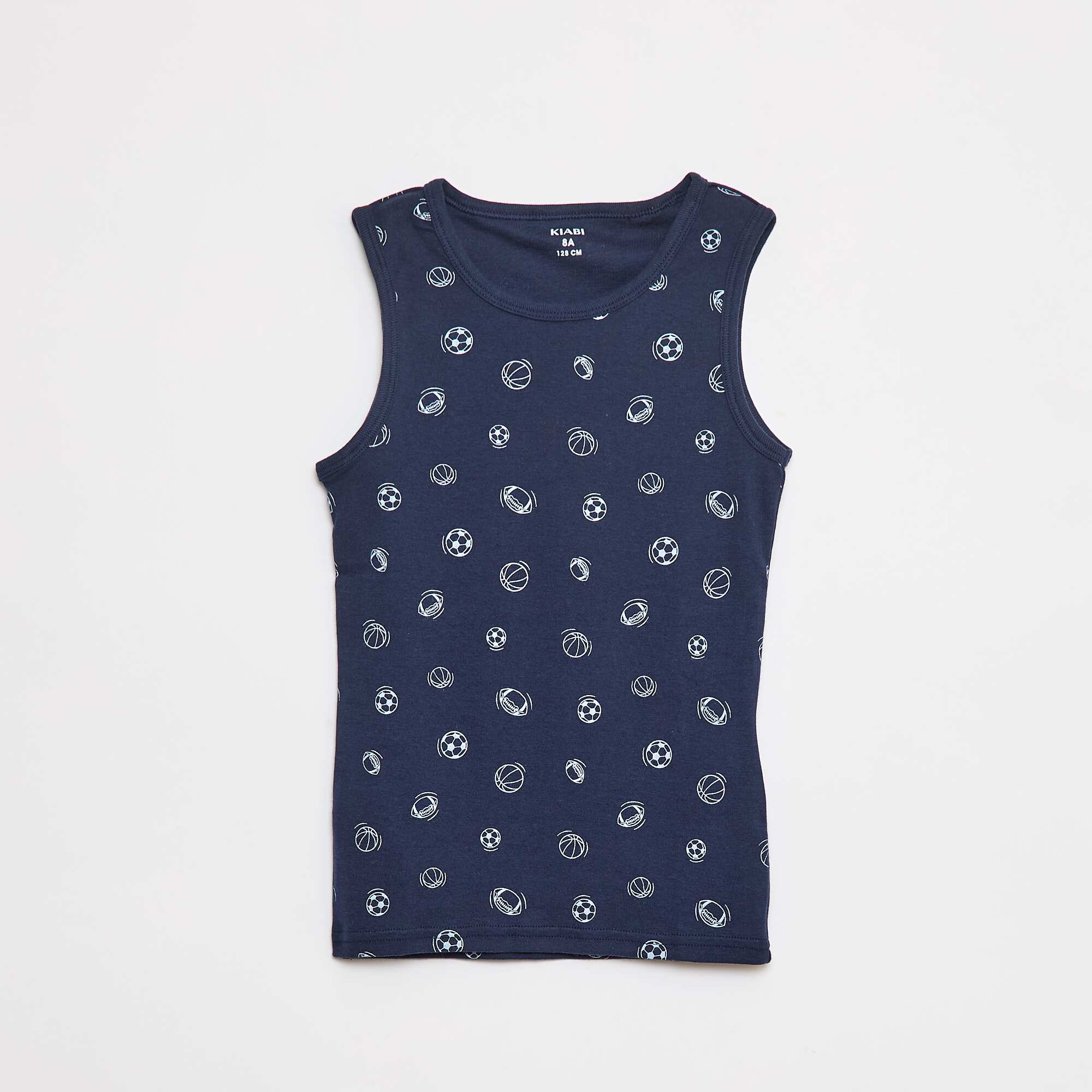 Pack of 3 vest tops BLUE - Image 2