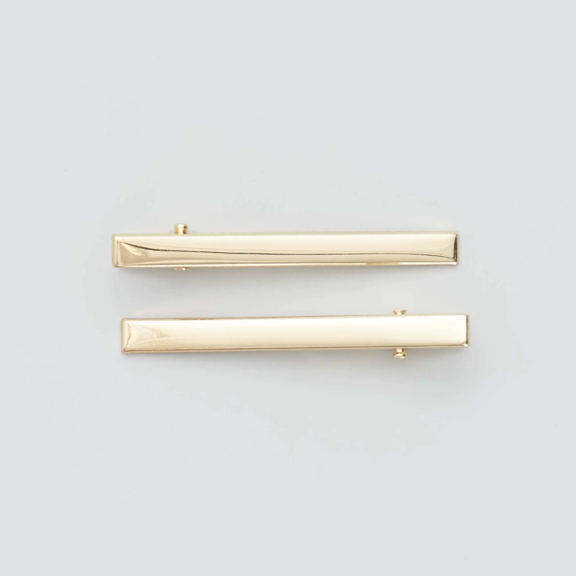 Pack of 4 alligator hair clips BEIGE - Image 2
