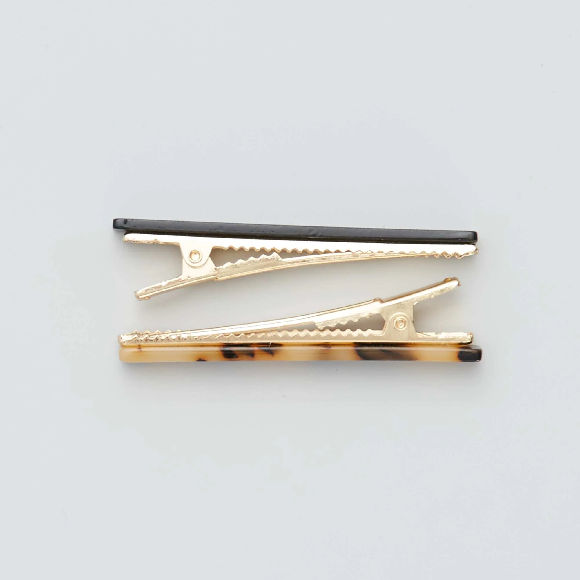 Pack of 4 alligator hair clips BEIGE - Image 5
