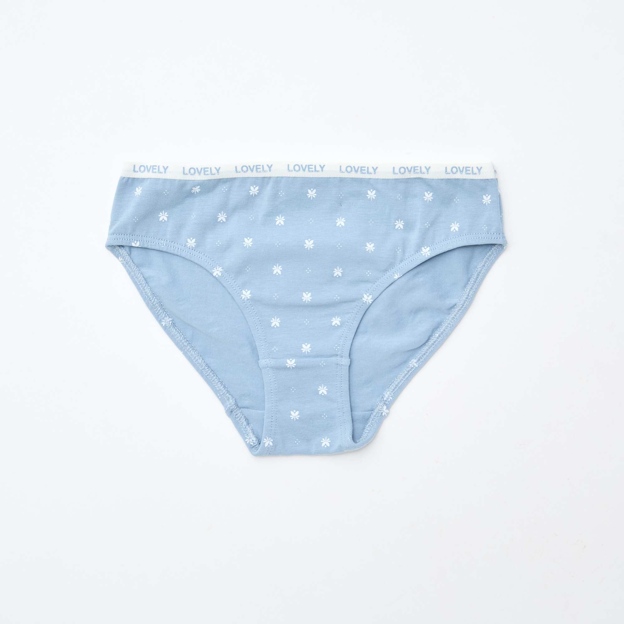 Pack of 4 pairs of printed briefs BLUE - Image 2