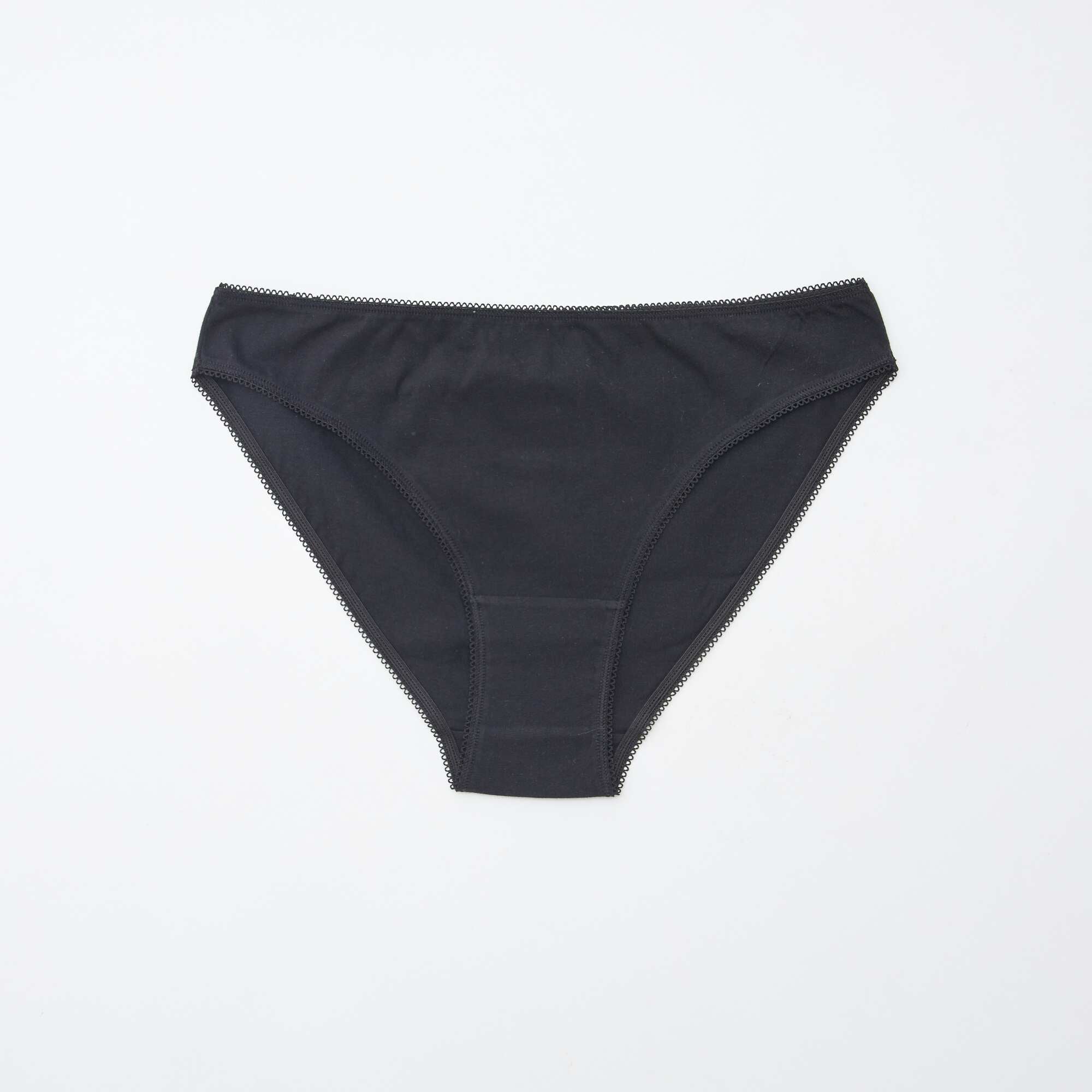 Pack of 5 pairs of briefs - plain and printed WHITE - Image 6