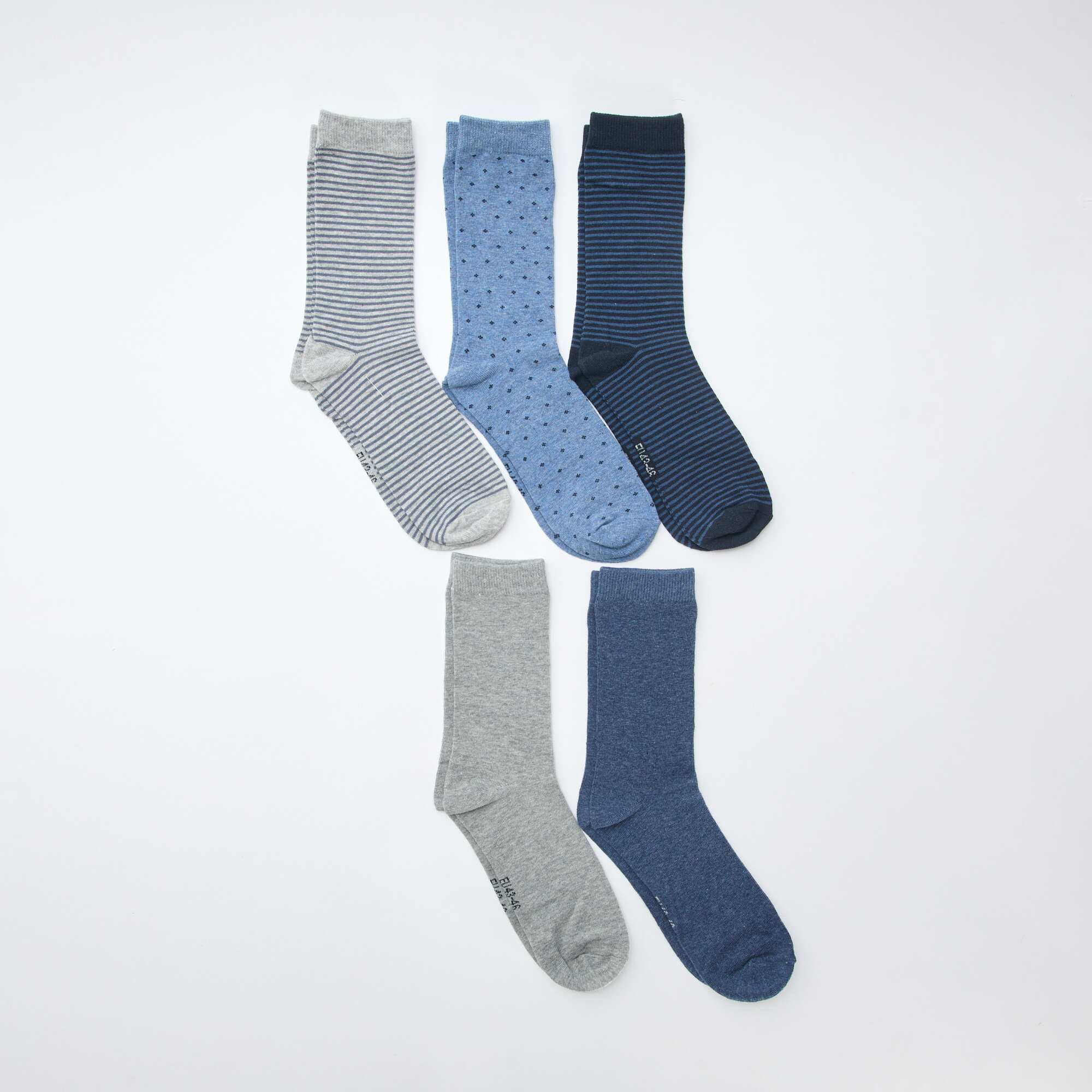 Pack of 5 pairs of fancy socks BLUE - Image 2