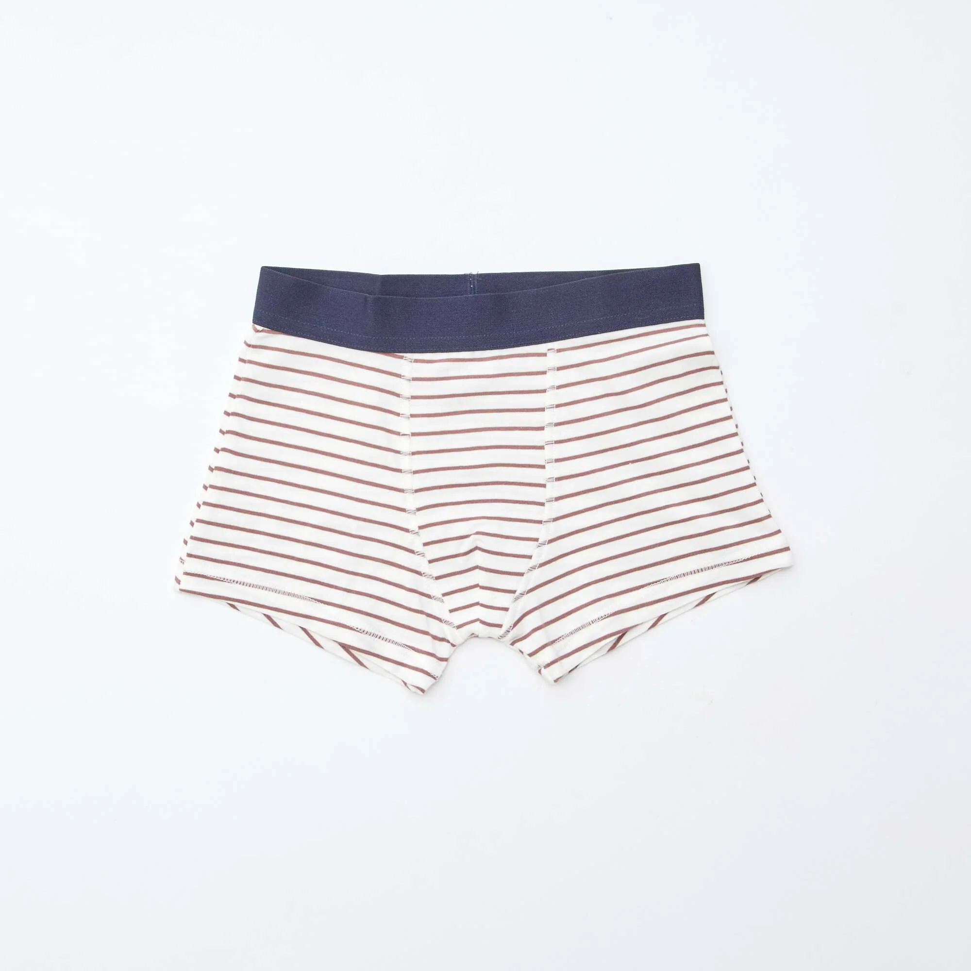 Pack of 5 pairs of plain and printed boxer shorts ORANGE - Image 5