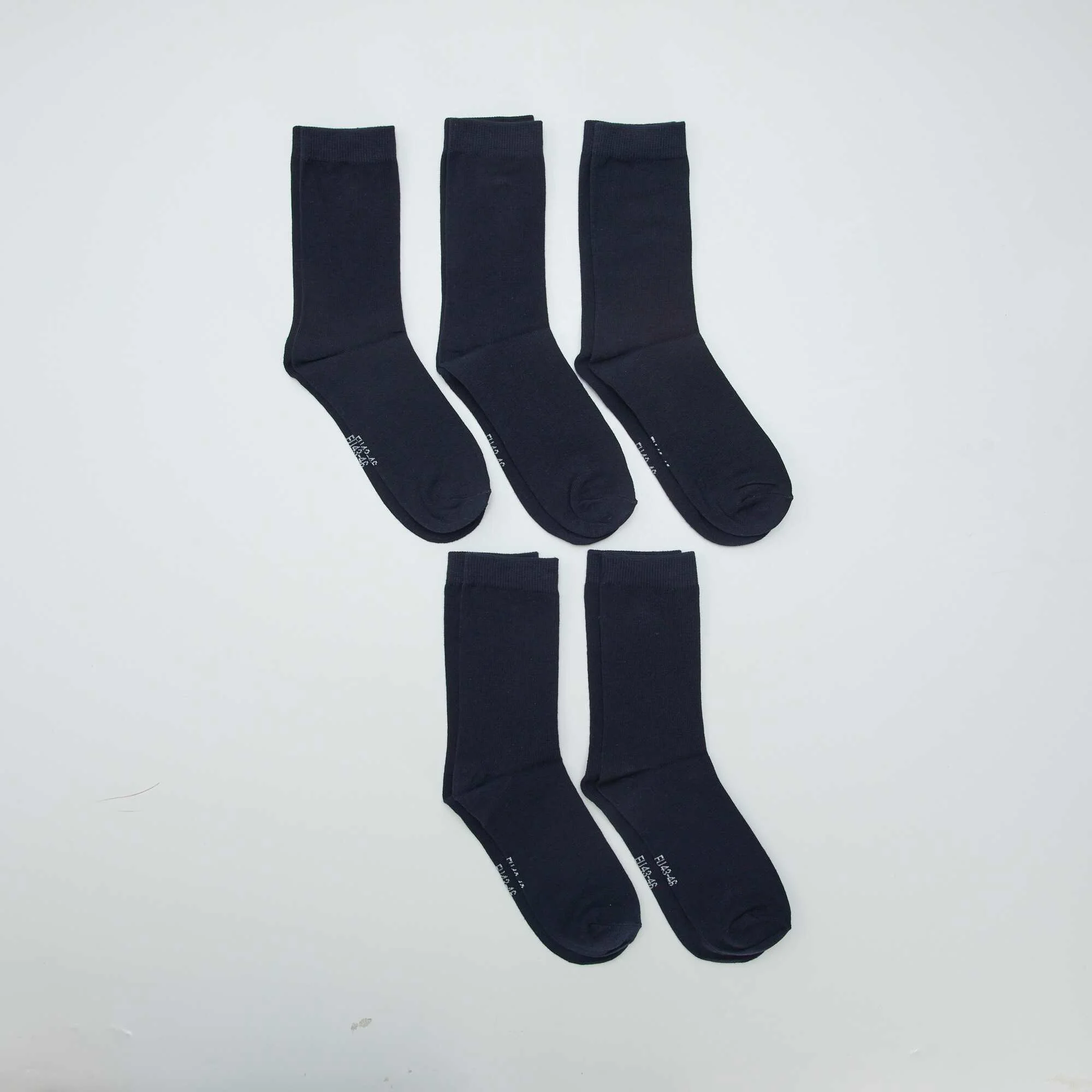 Pack of 5 pairs of socks BLUE - Image 2