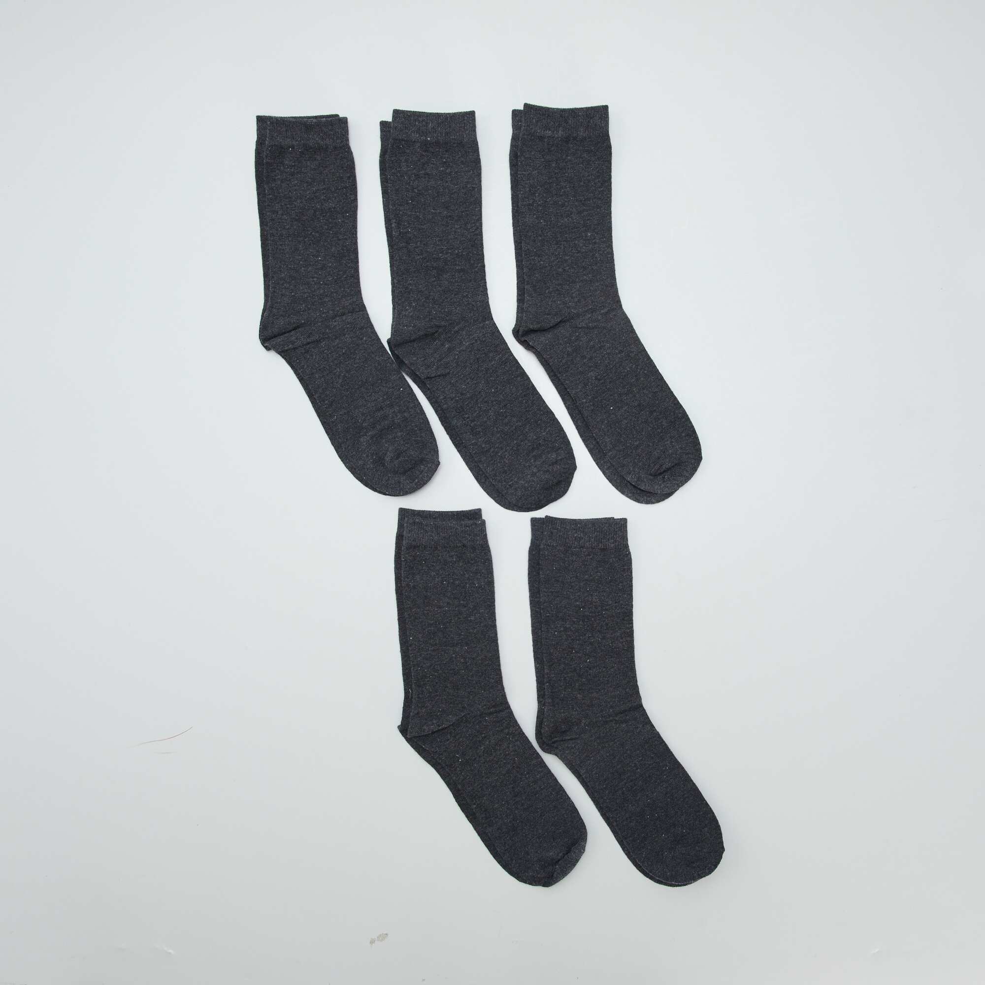 Pack of 5 pairs of socks GREY - Image 2