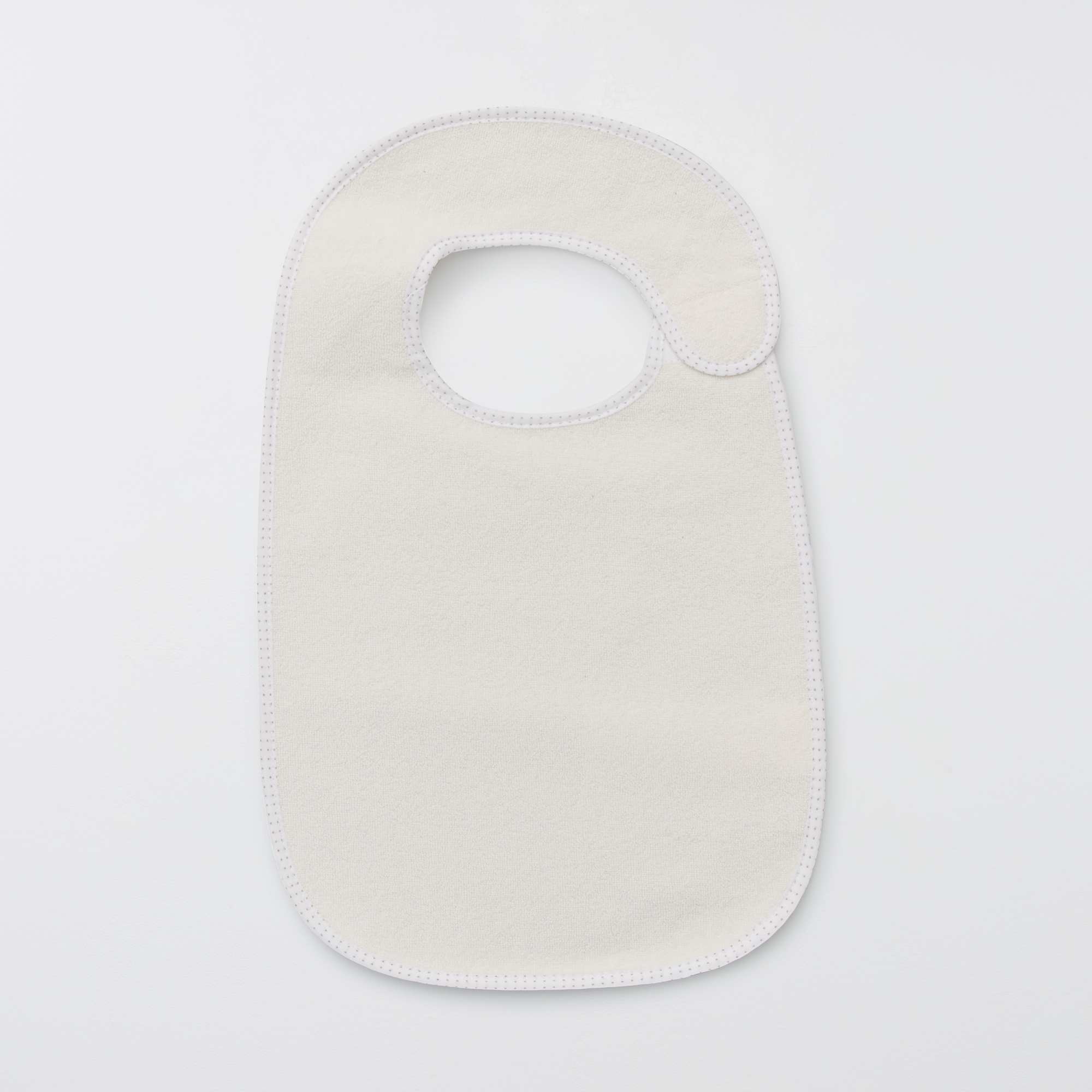 Pack of 7 lined towelling bibs BROWN - Image 6