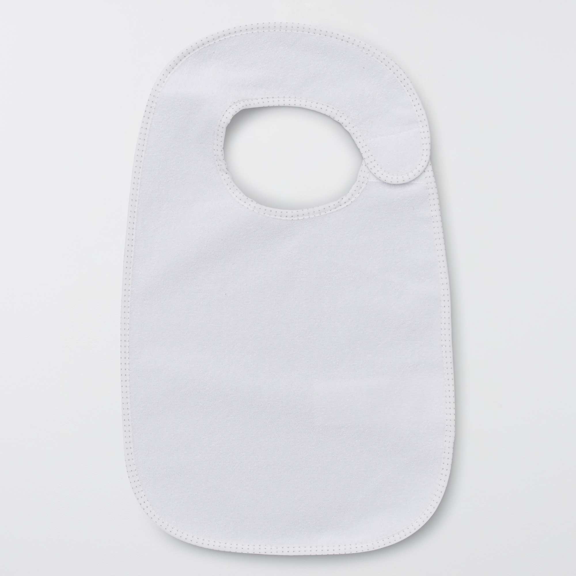 Pack of 7 lined towelling bibs BROWN - Image 7