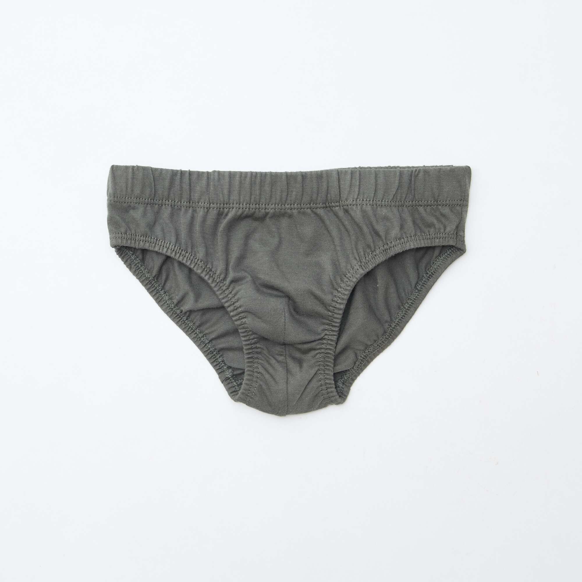Pack of 7 pairs of printed briefs GREY - Image 8