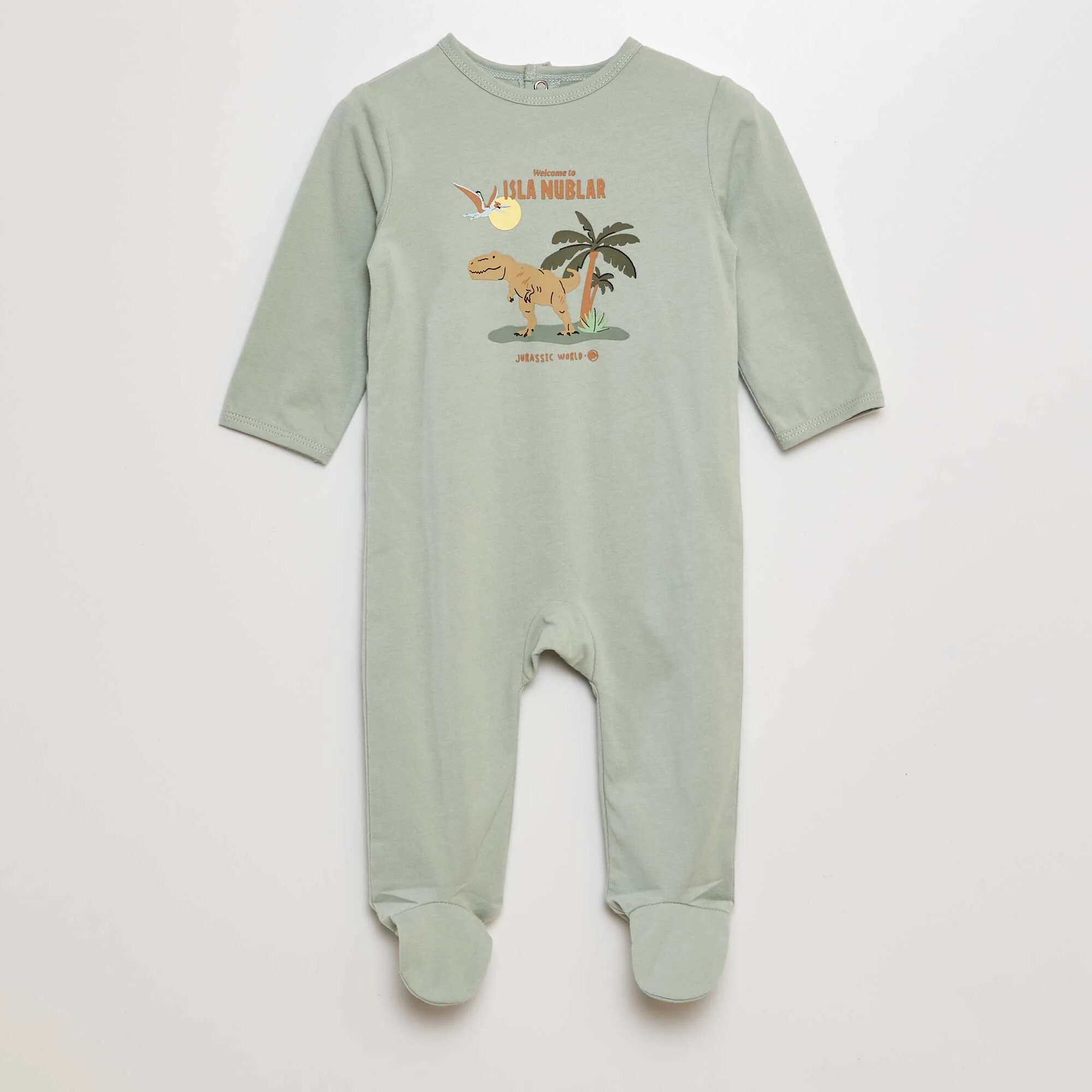 Pack of jersey sleepsuits - 2-piece set GREEN - Image 3