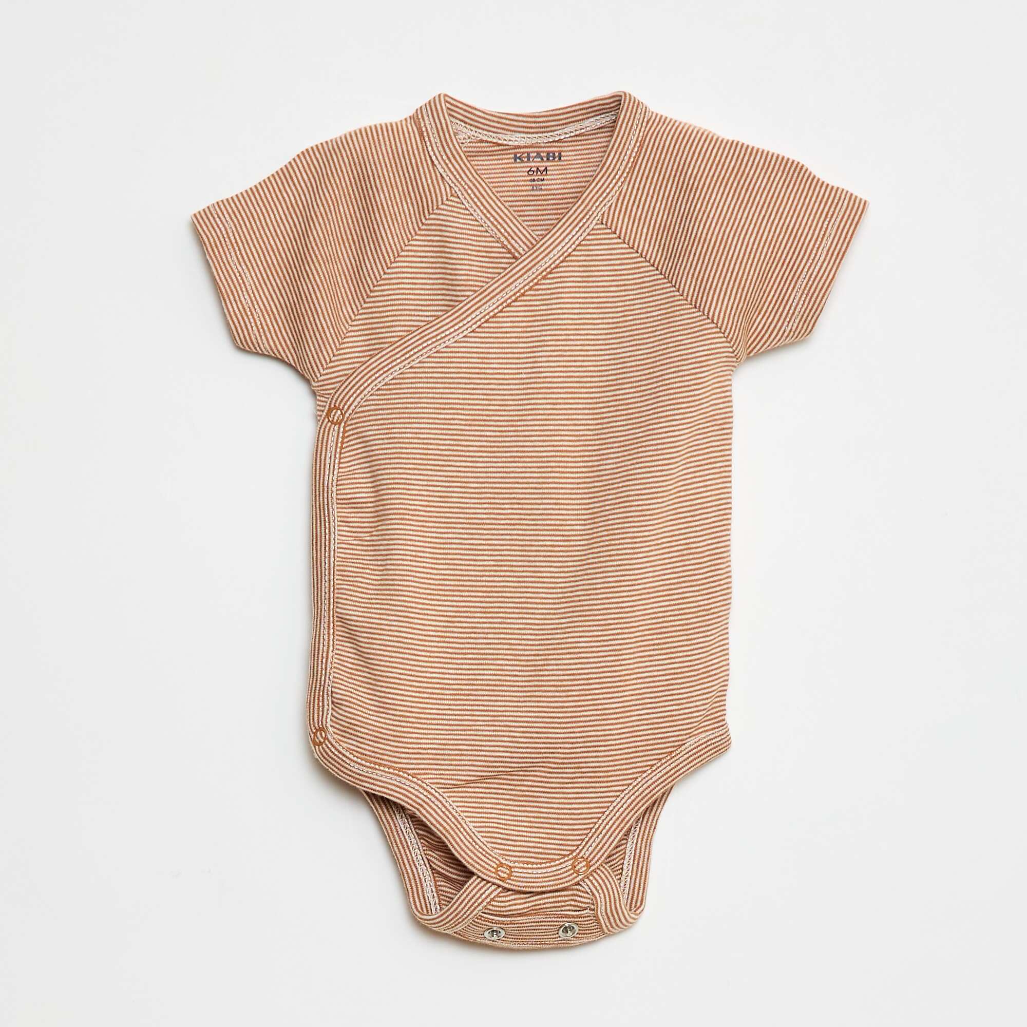 Pack of short-sleeved bodysuits - 3-piece set BEIGE - Image 3
