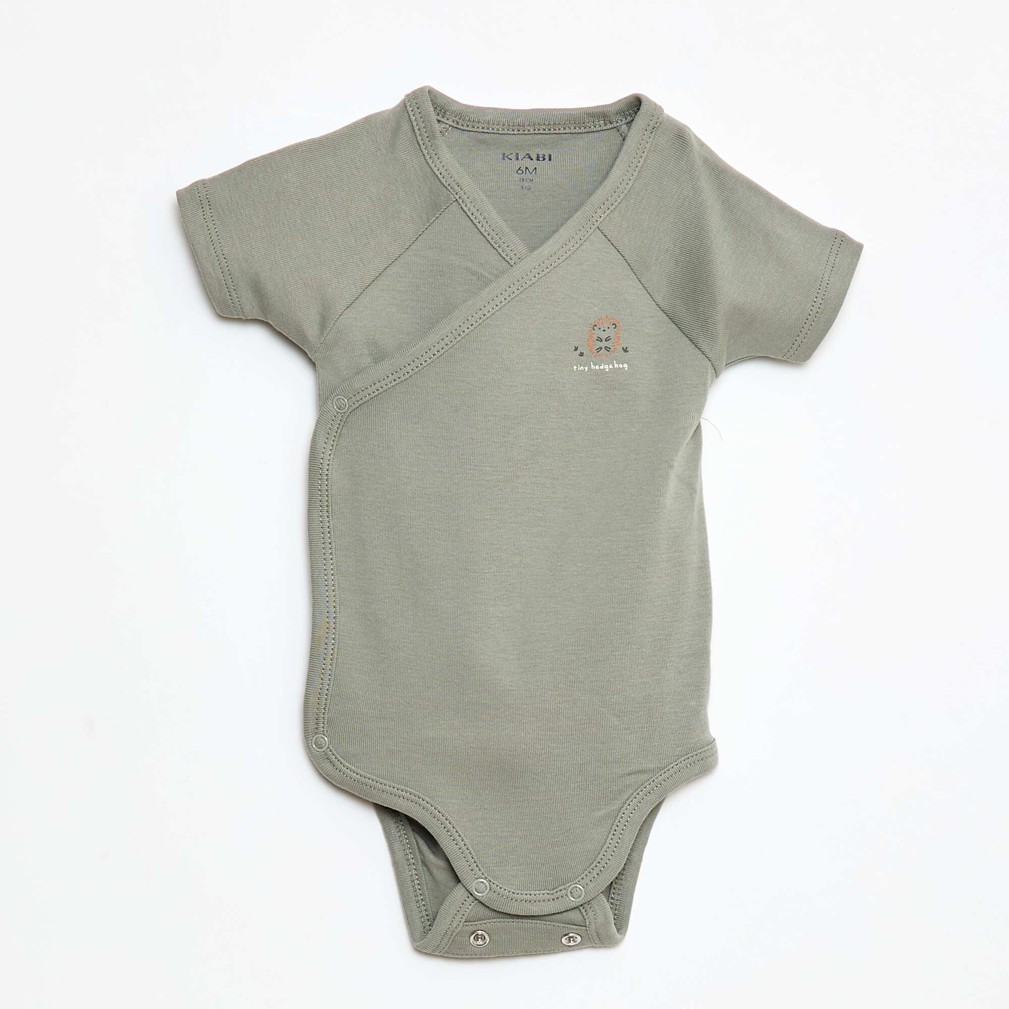 Pack of short-sleeved bodysuits - 3-piece set GREEN - Image 2