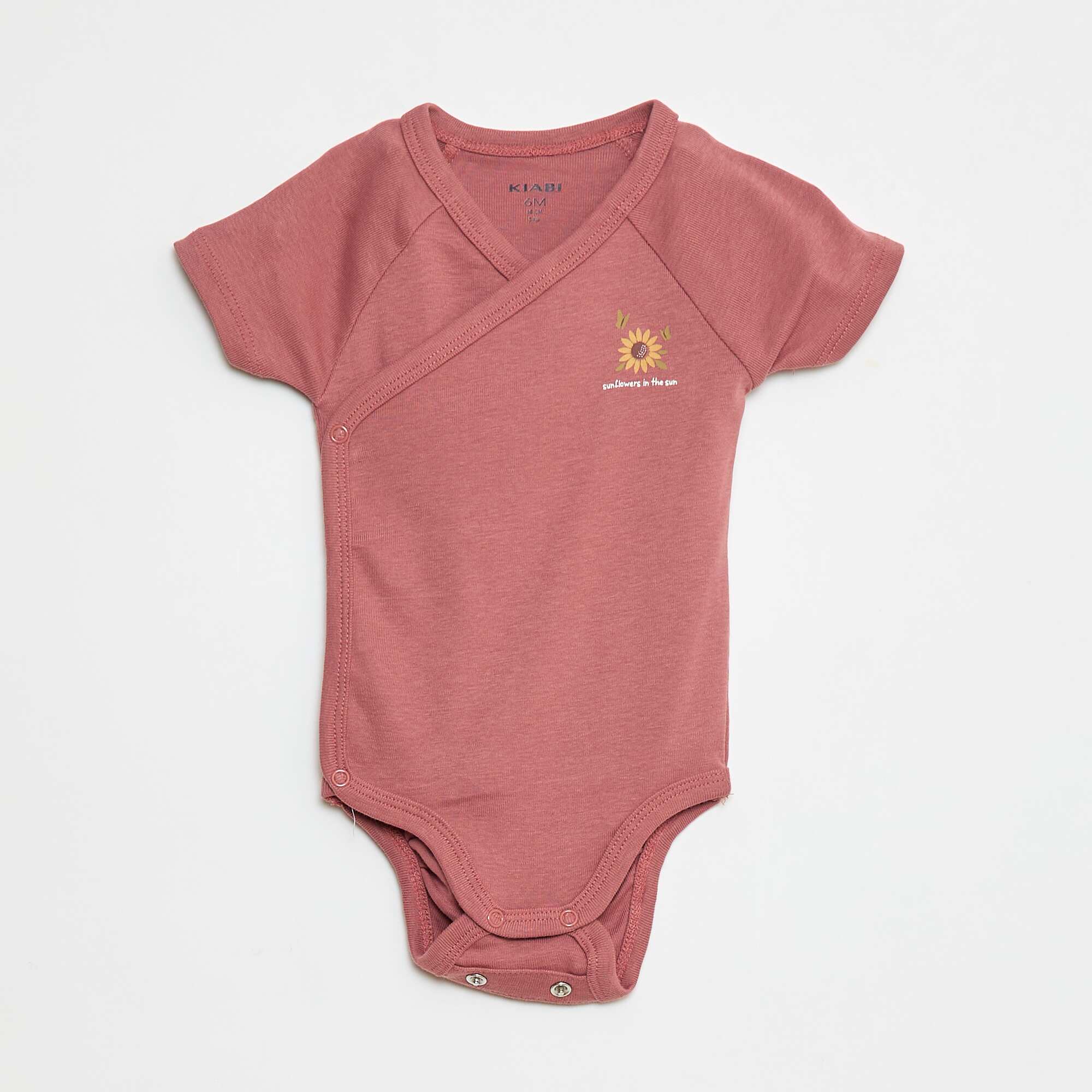 Pack of short-sleeved bodysuits - 3-piece set PINK - Image 2