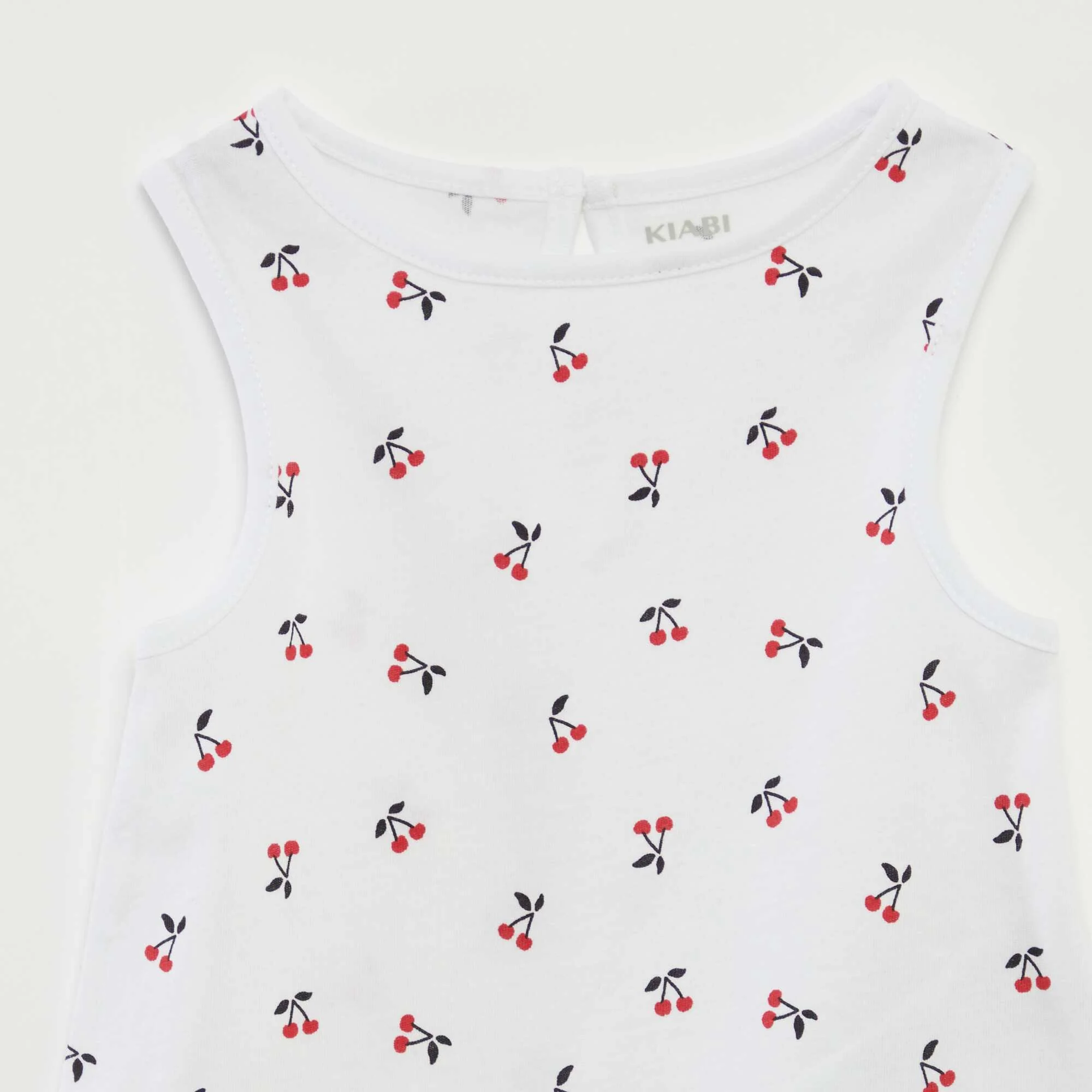 Pack of vest tops with wide straps WHITE - Image 4