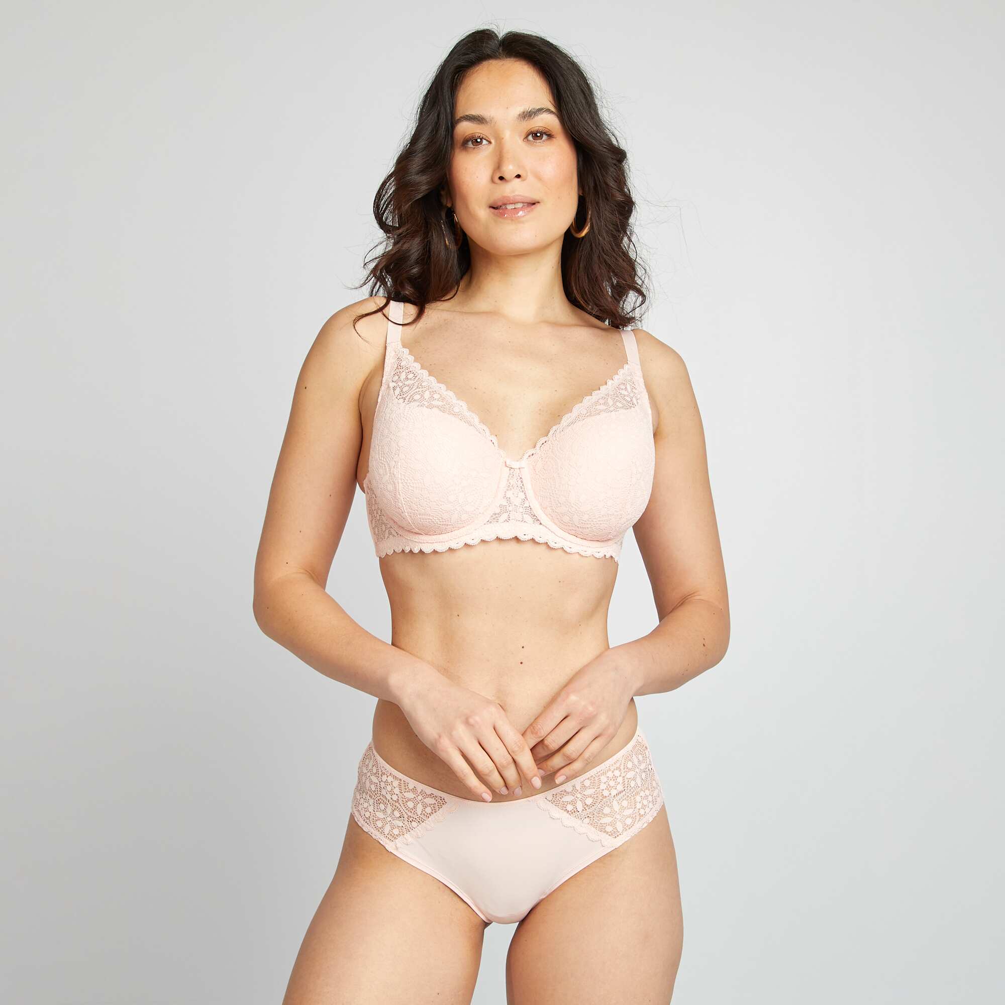 Padded bra for D-E cups PINK - Image 2
