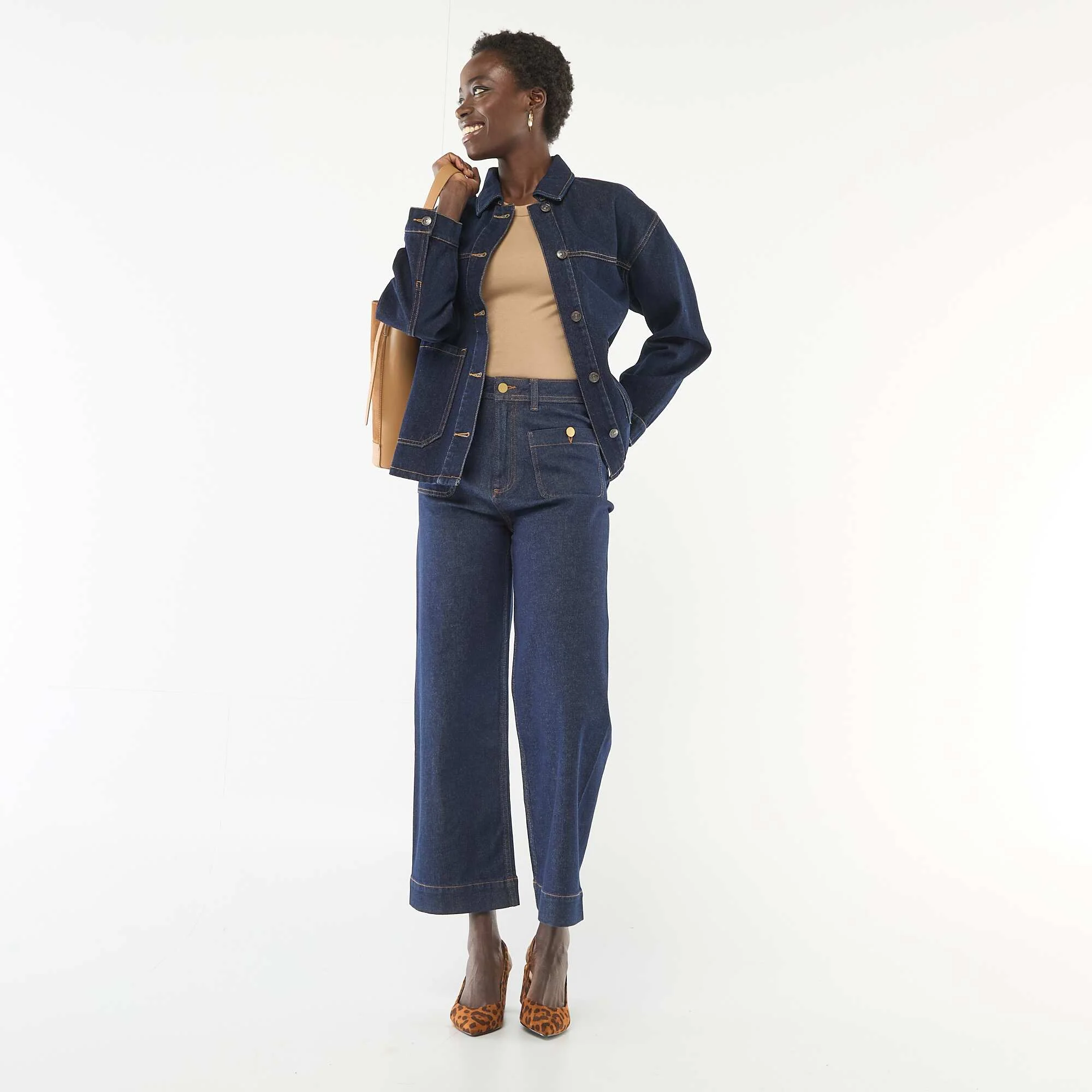 Patch Pocket Denim Jacket BLUE - Image 2