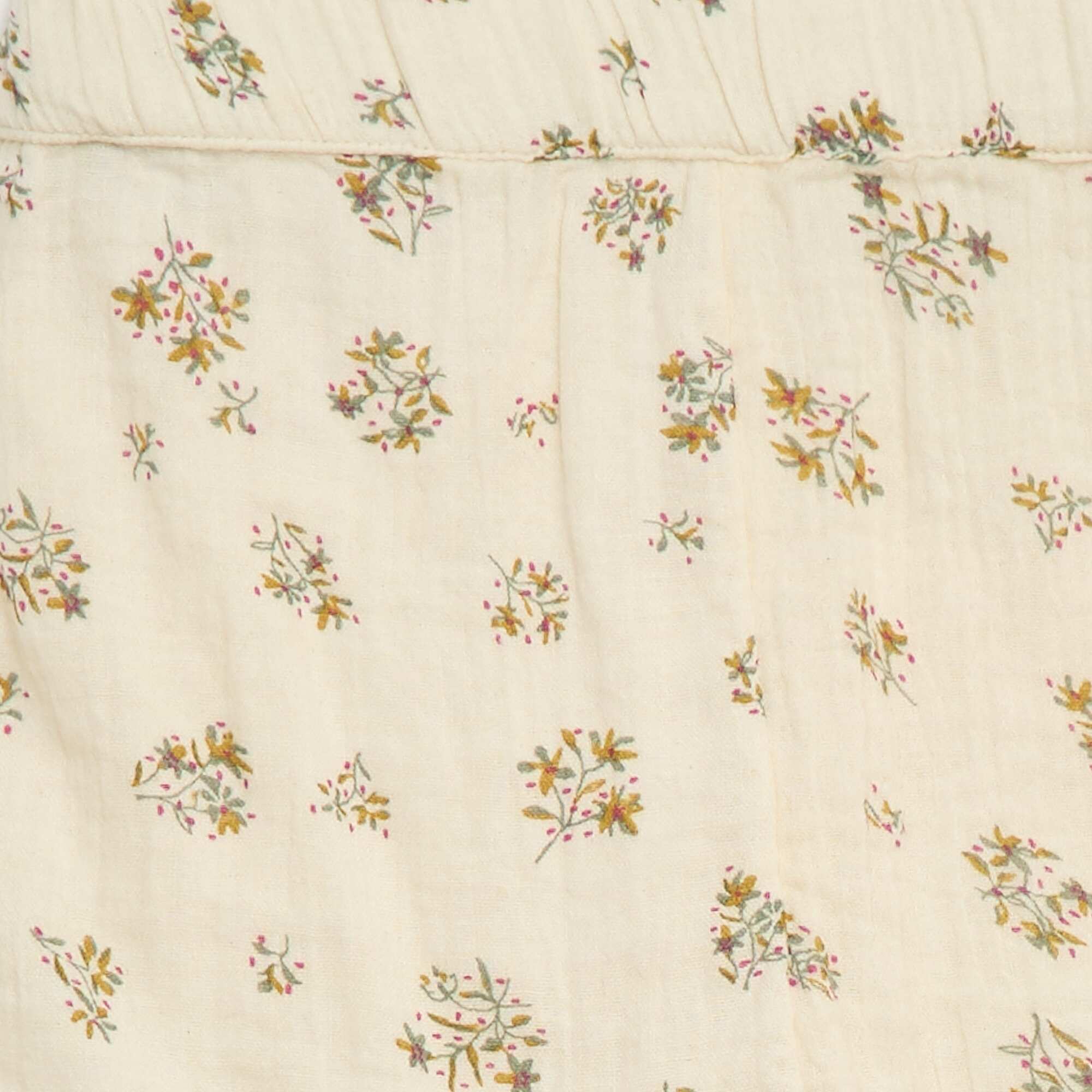 Patterned Cotton Gauze Shorts BEIGE - Image 3