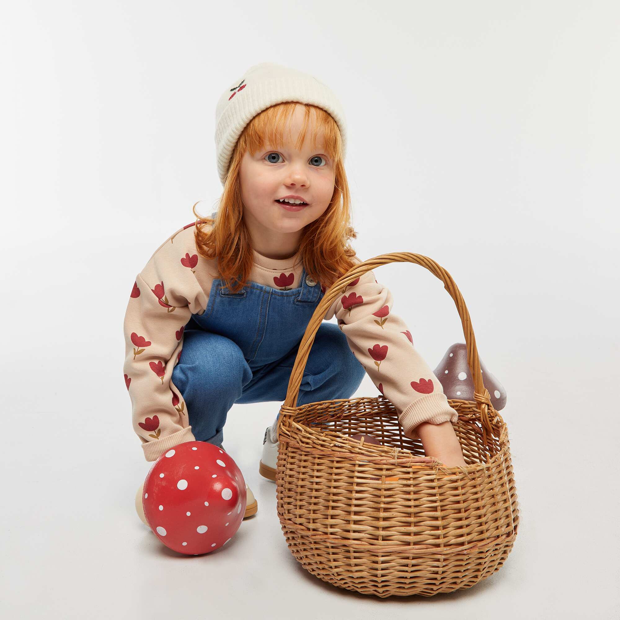 Patterned Fleece Sweater BEIGE - Image 3
