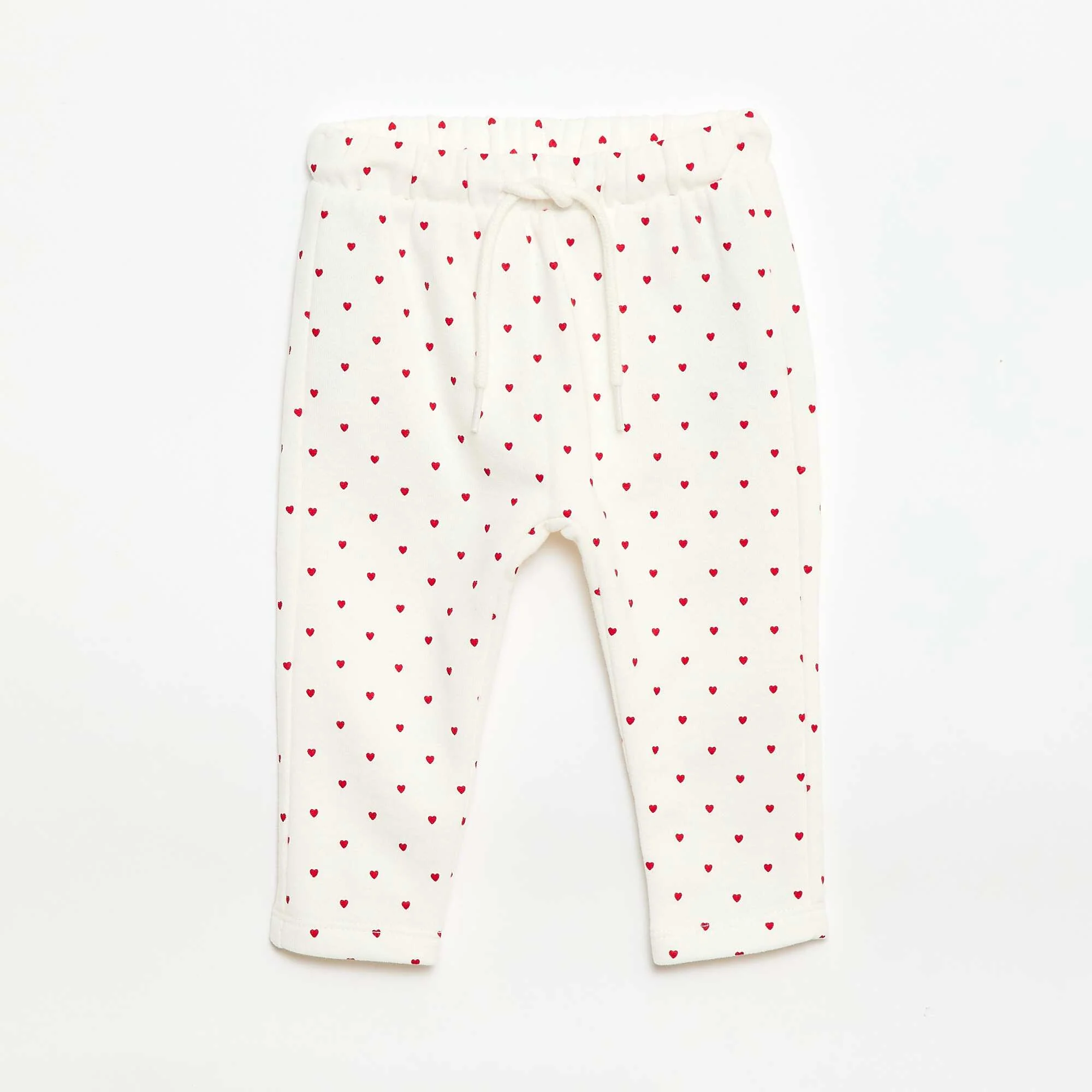 Patterned Jogger Pants WHITE