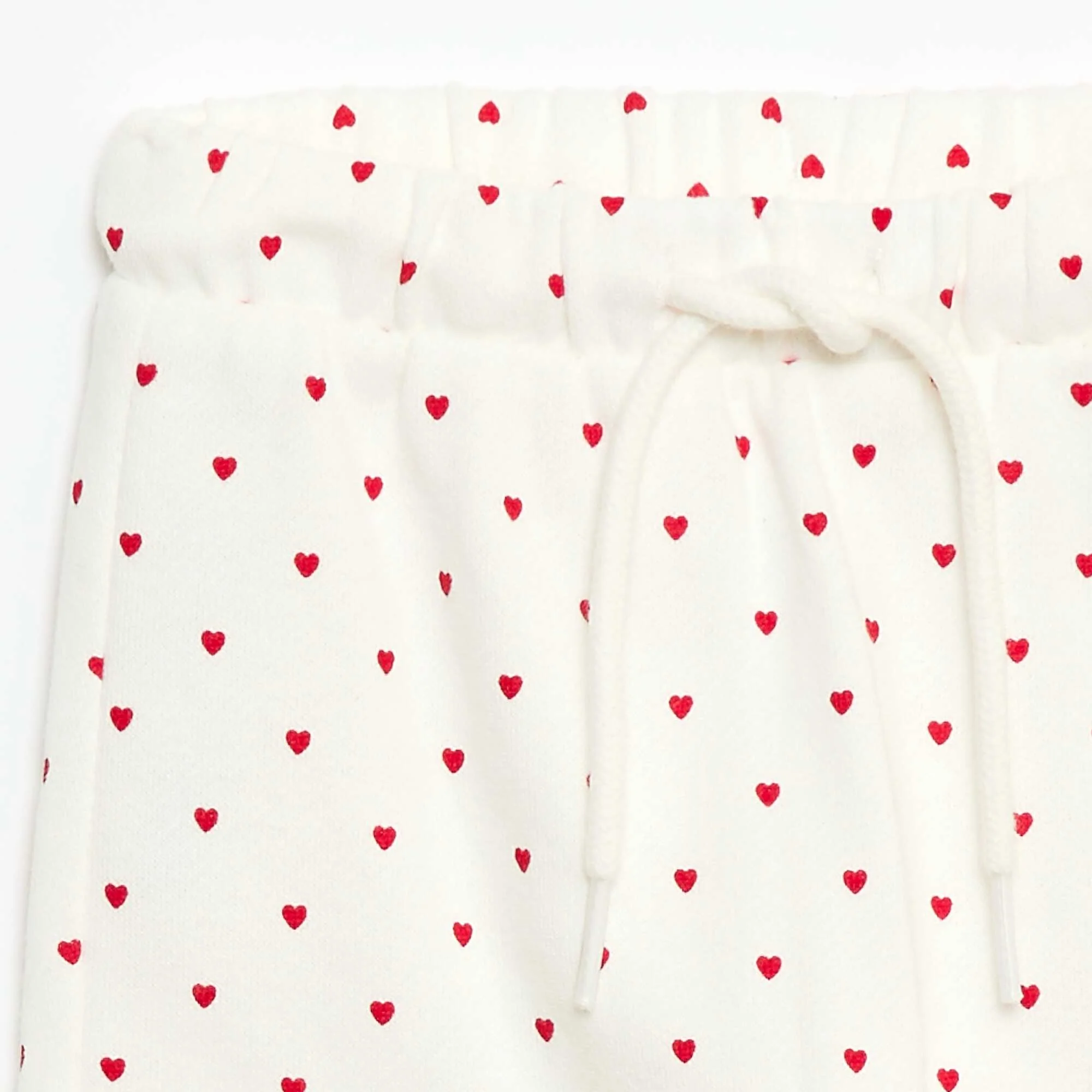 Patterned Jogger Pants WHITE - Image 2