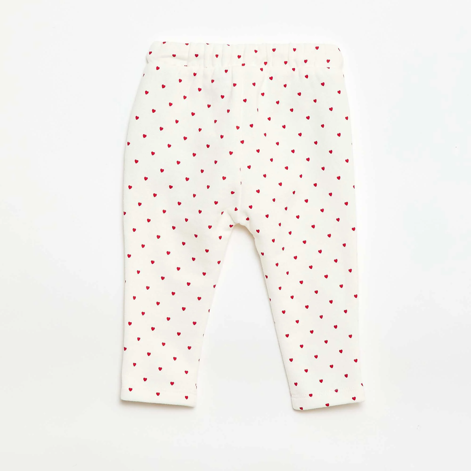 Patterned Jogger Pants WHITE - Image 3