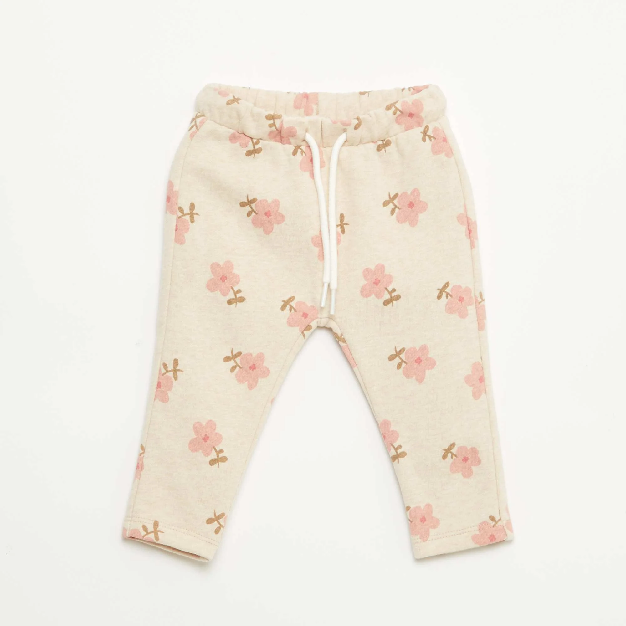 Patterned Jogger Trousers BEIGE