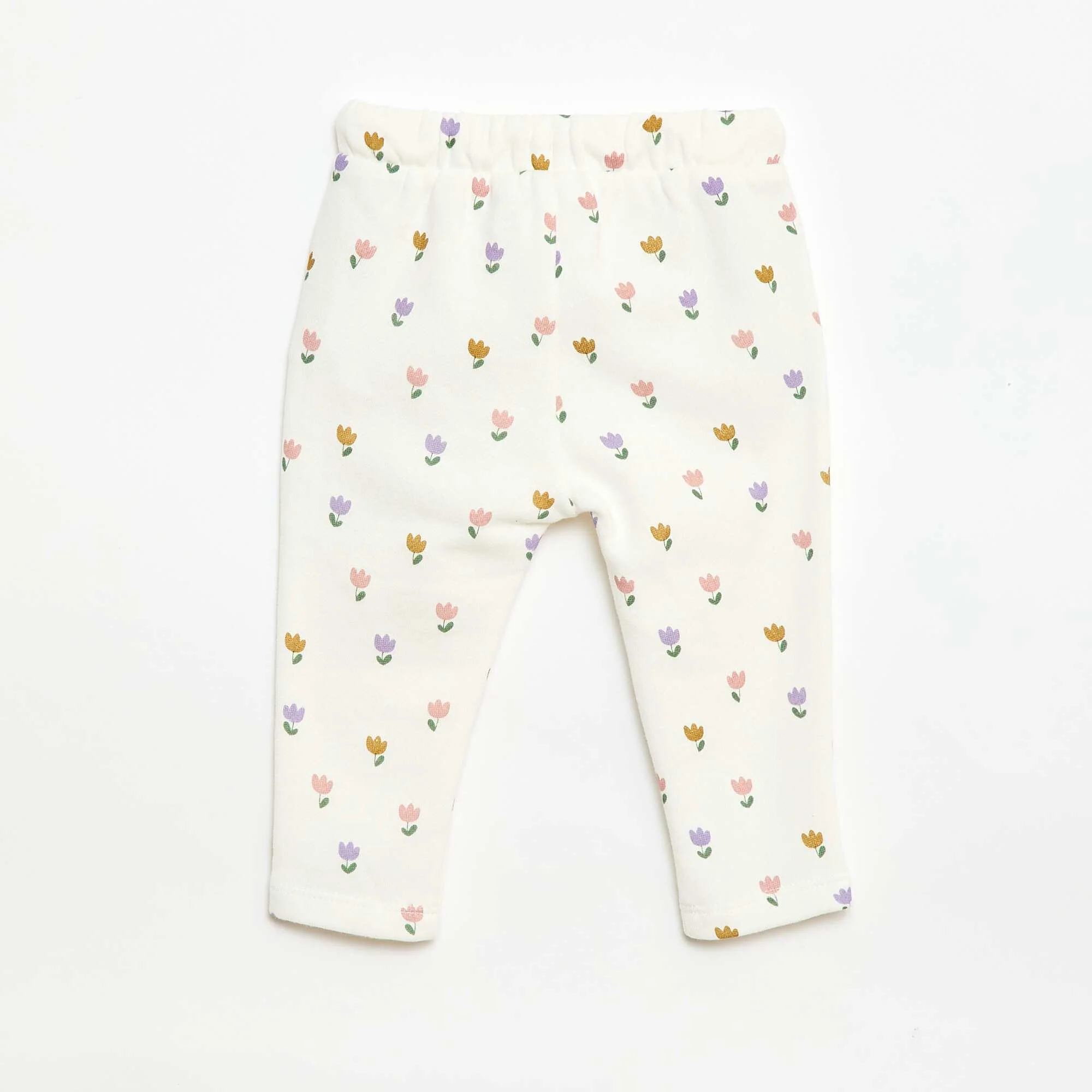 Patterned Jogger Trousers WHITE - Image 3