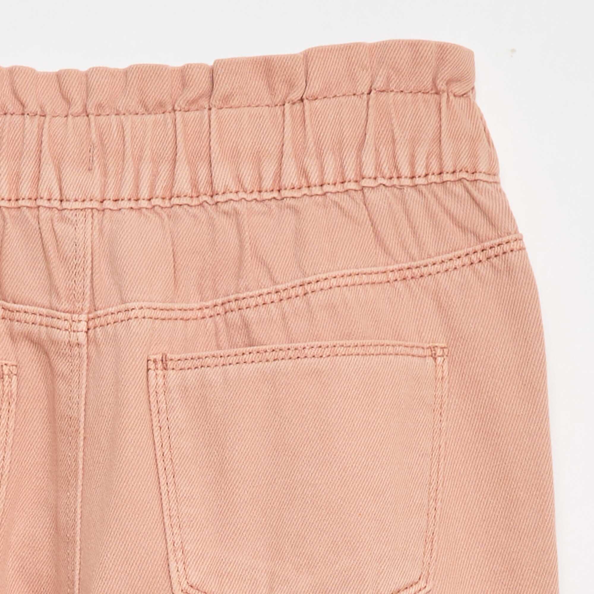 Patterned Mom Fit Denim Trousers PINK - Image 4