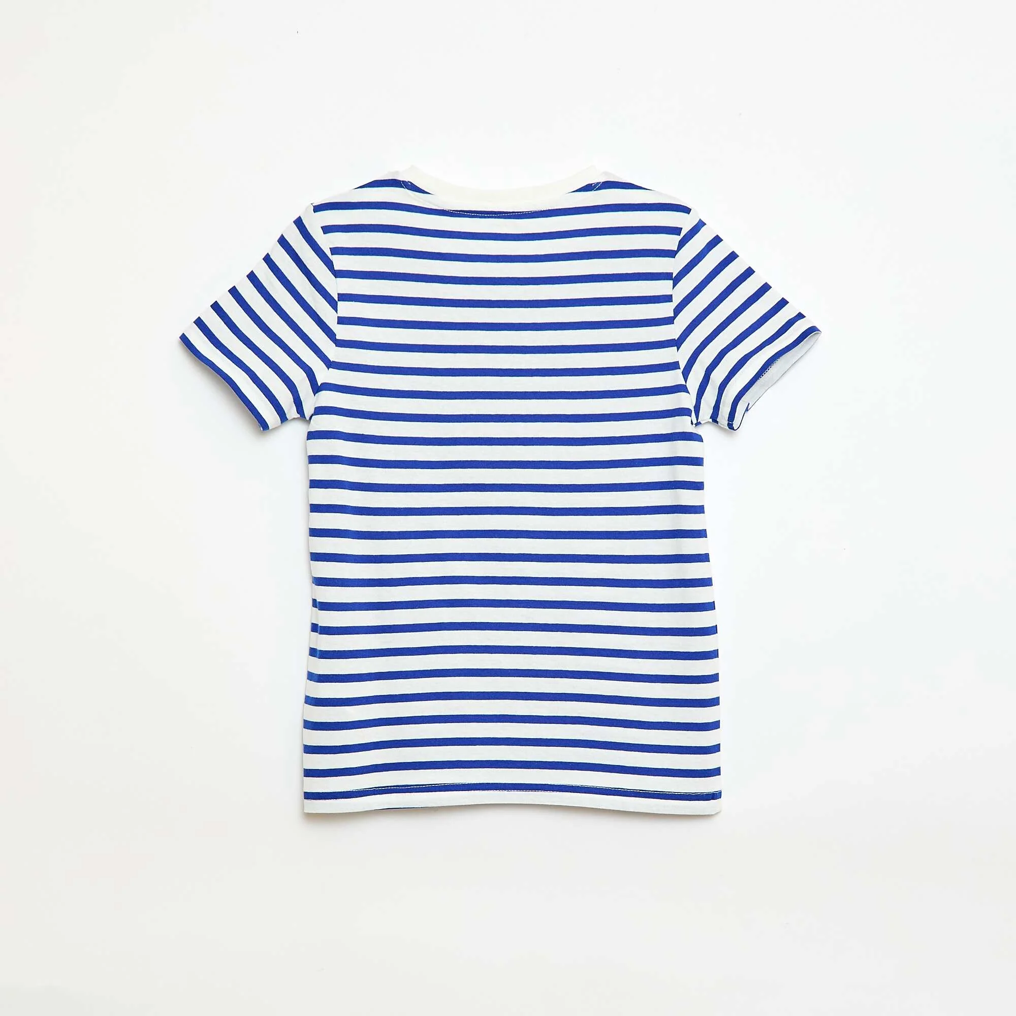 Patterned short-sleeved T-shirt BLUE - Image 2