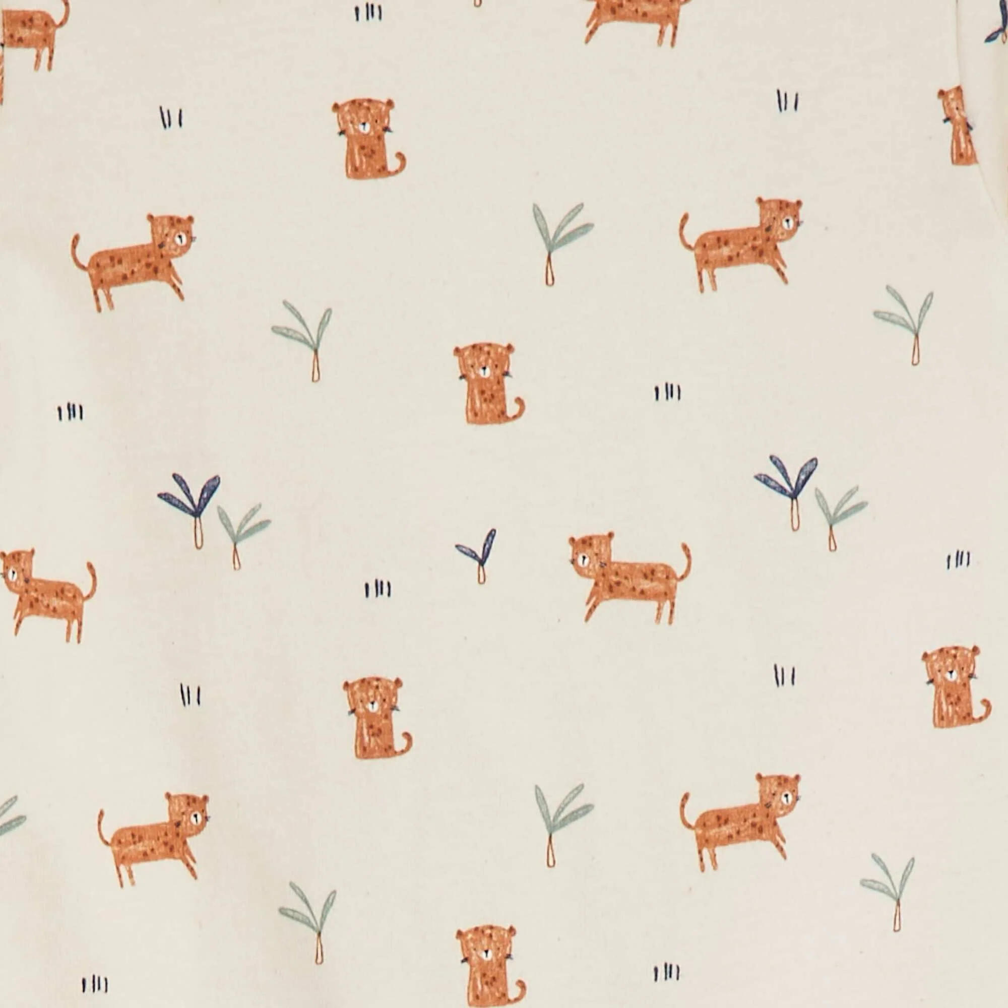 Patterned sleepsuit with feet WHITE - Image 2