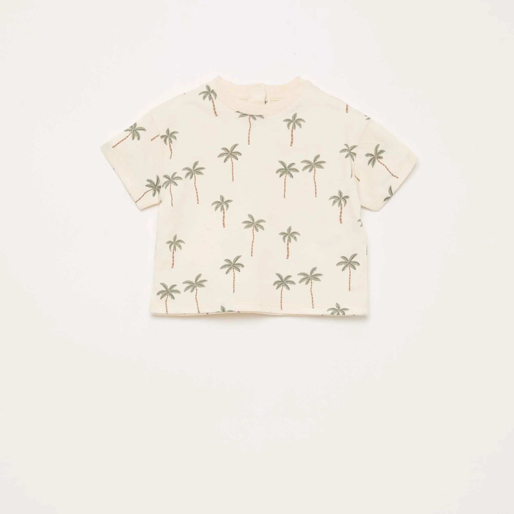 Patterned T-shirt + Shorts Set - 2 pieces WHITE - Image 2