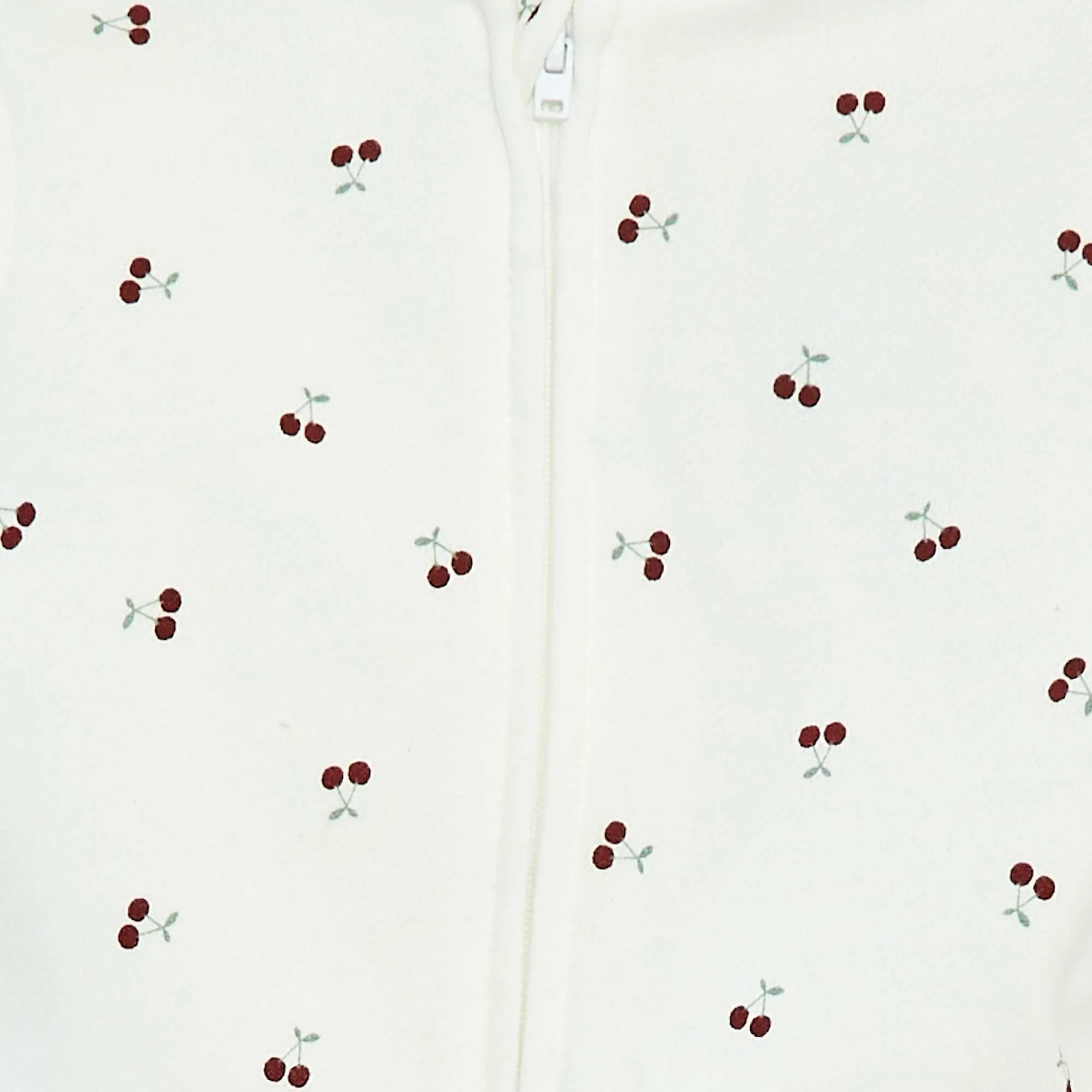 Patterned zip-up hoodie WHITE - Image 2