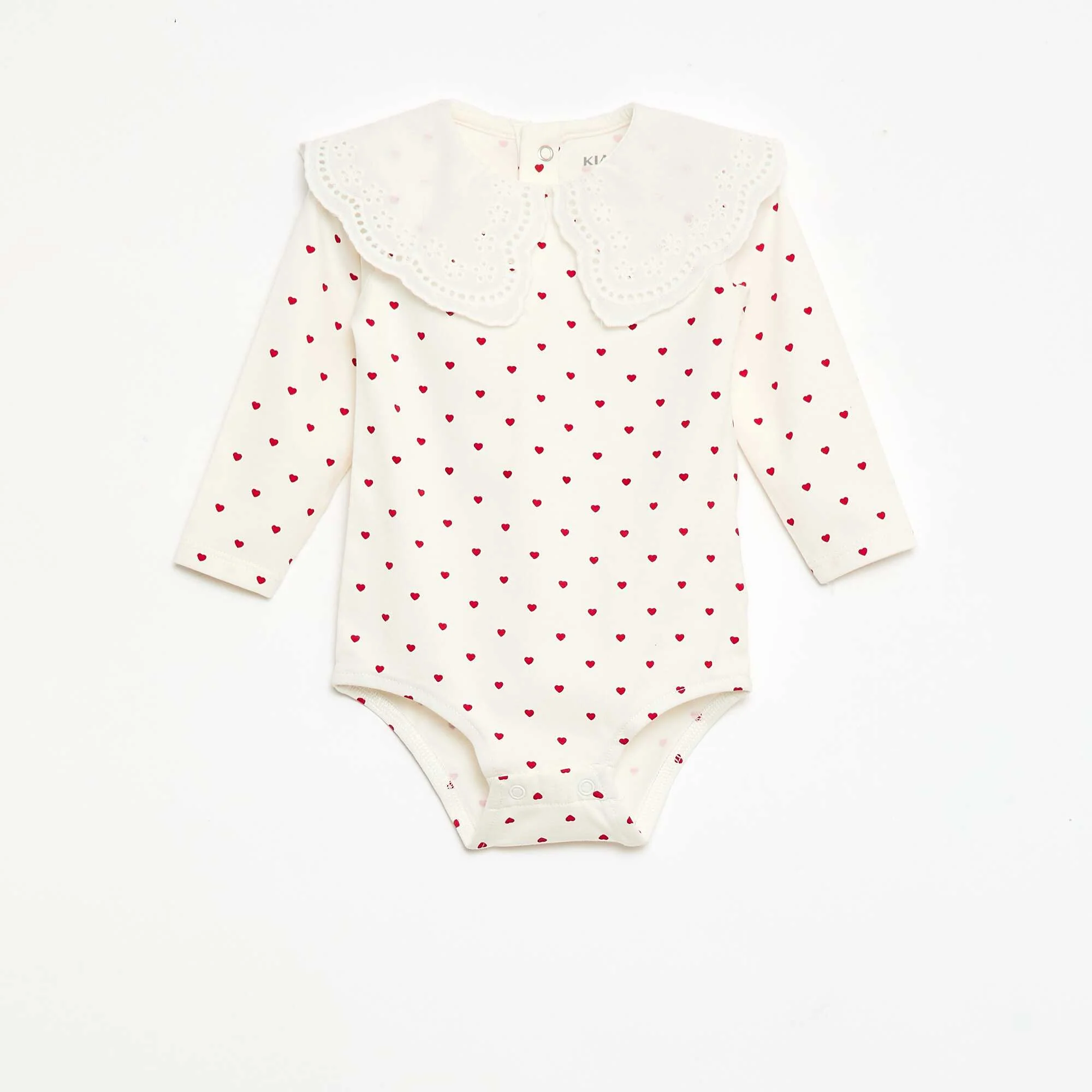 Peter Pan Collar Bodysuit WHITE
