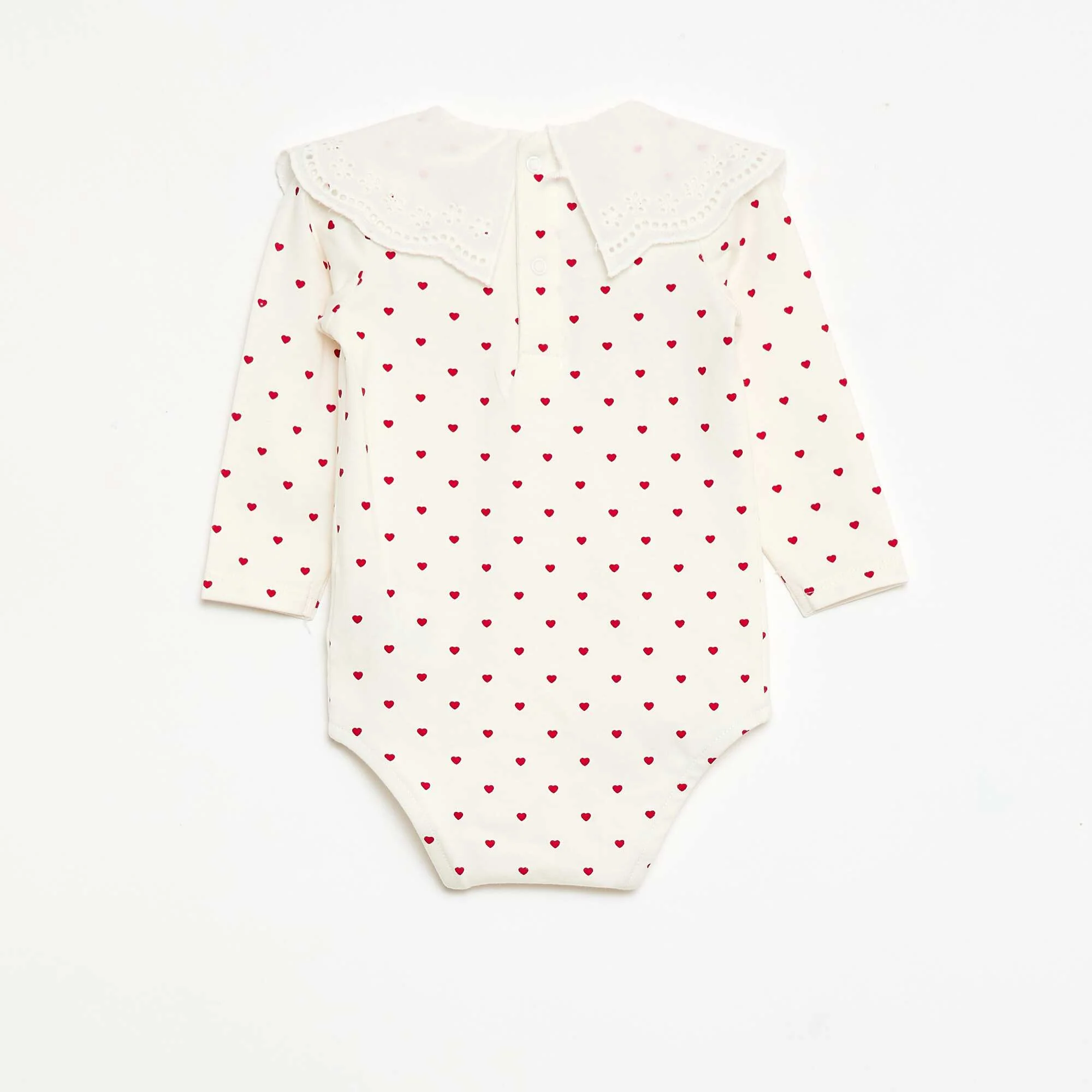 Peter Pan Collar Bodysuit WHITE - Image 2