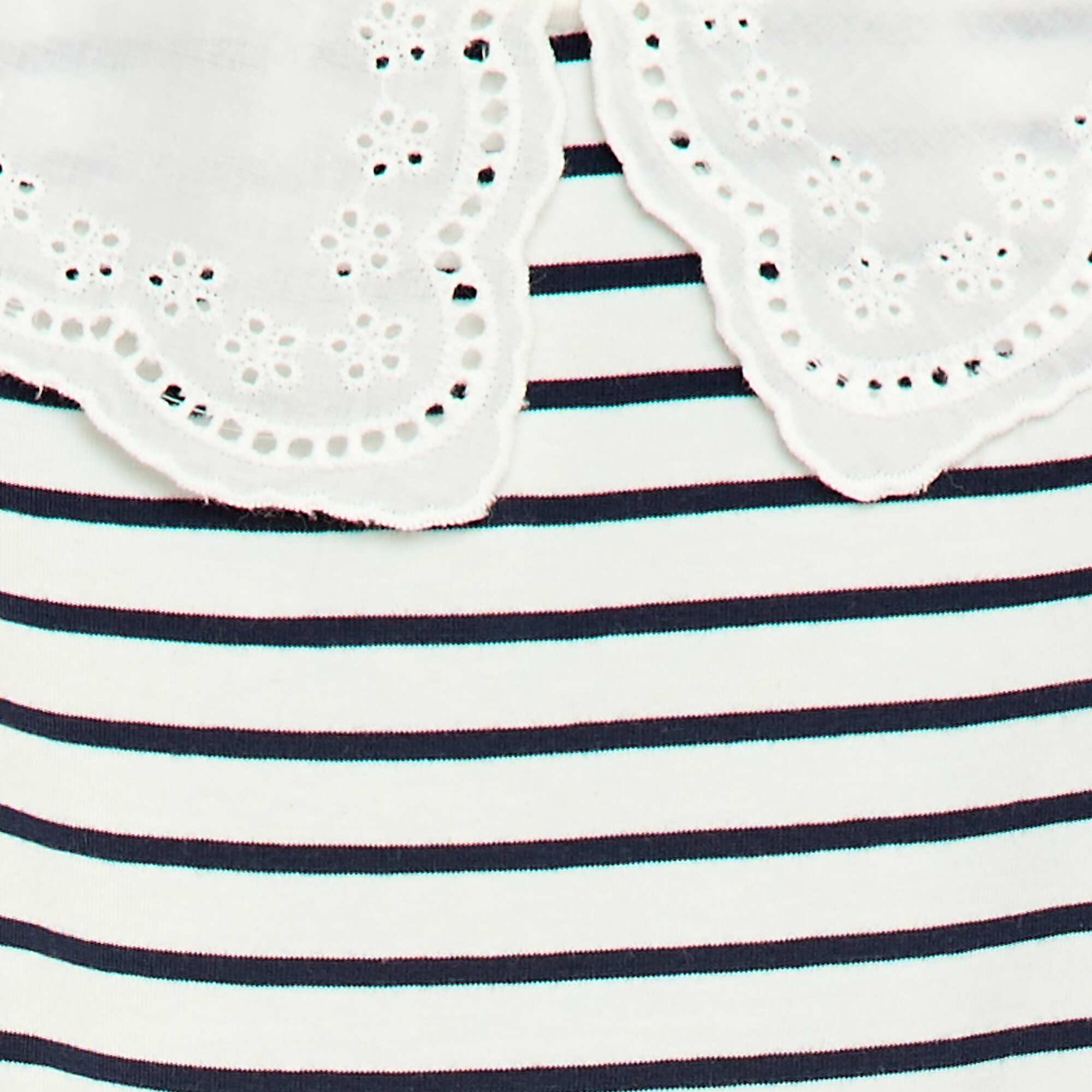 Peter Pan Collar Bodysuit WHITE - Image 3