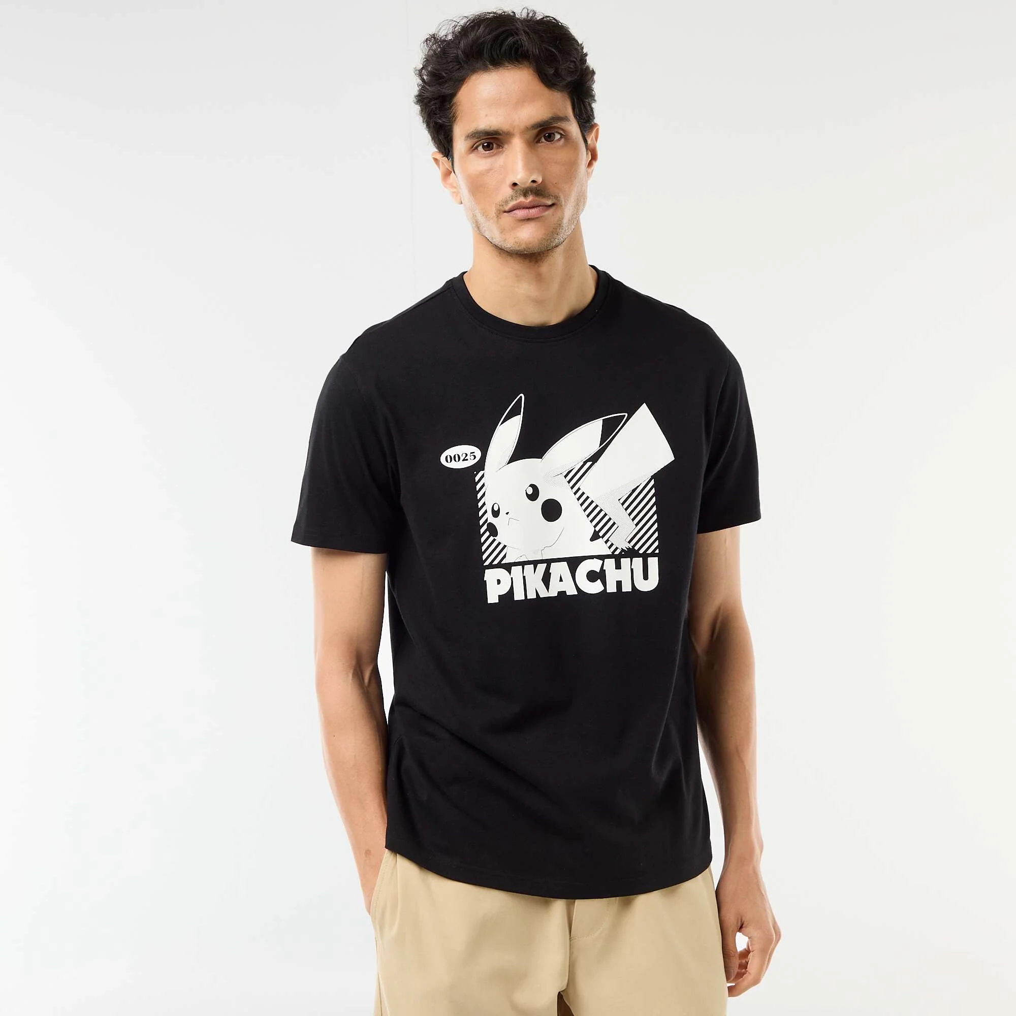Pikachu Pokemon Short-Sleeve T-shirt BLACK