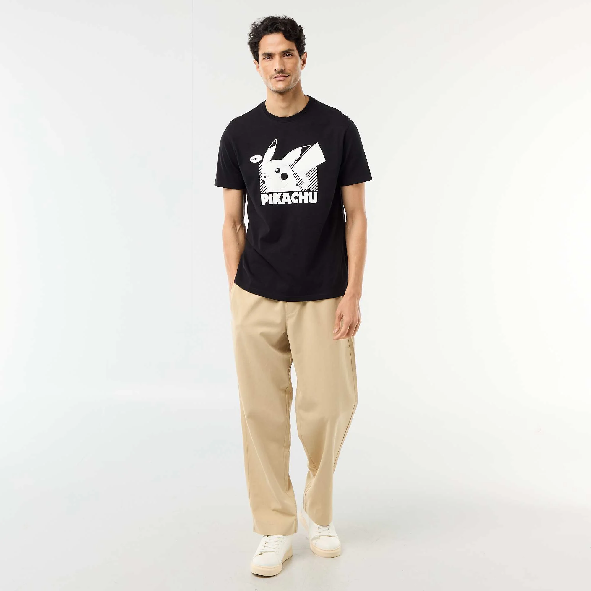 Pikachu Pokemon Short-Sleeve T-shirt BLACK - Image 2
