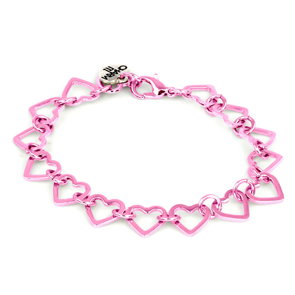 Silver Heart Chain Bracelet - Image 2