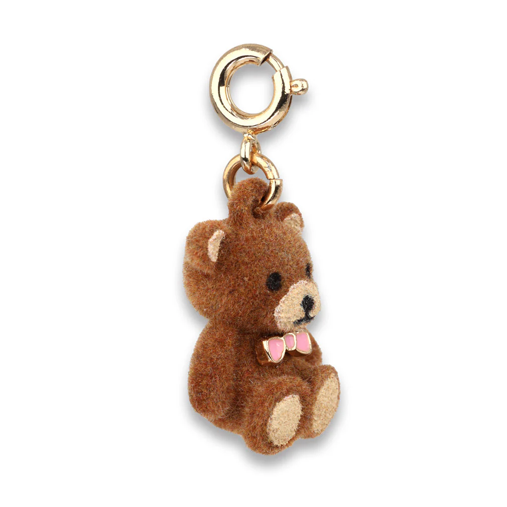 Gold Fuzzy Bear Charm - Image 2
